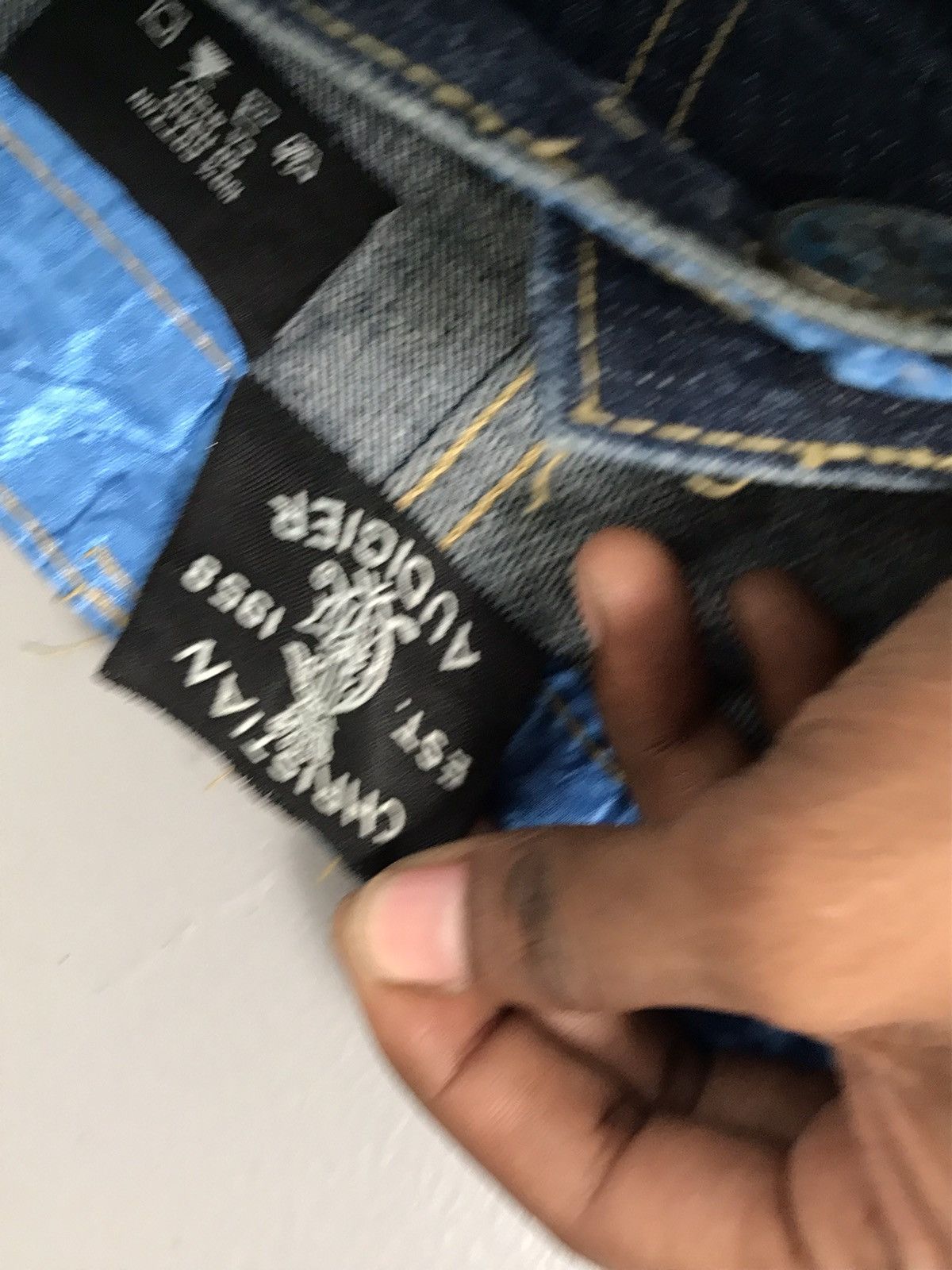 Christian Audigier × Ed Hardy × Vintage Rare vintage Christian Audigier crazy embroidered denim Size US 41 - 8 Thumbnail