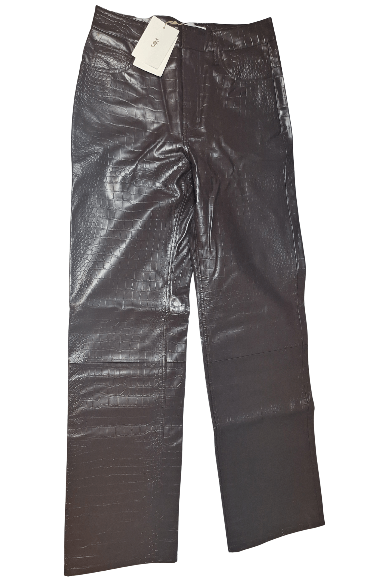 Frankie Shop Bonnie Croc Effects Pants Size 28" / US 6 / IT 42 - 5 Thumbnail