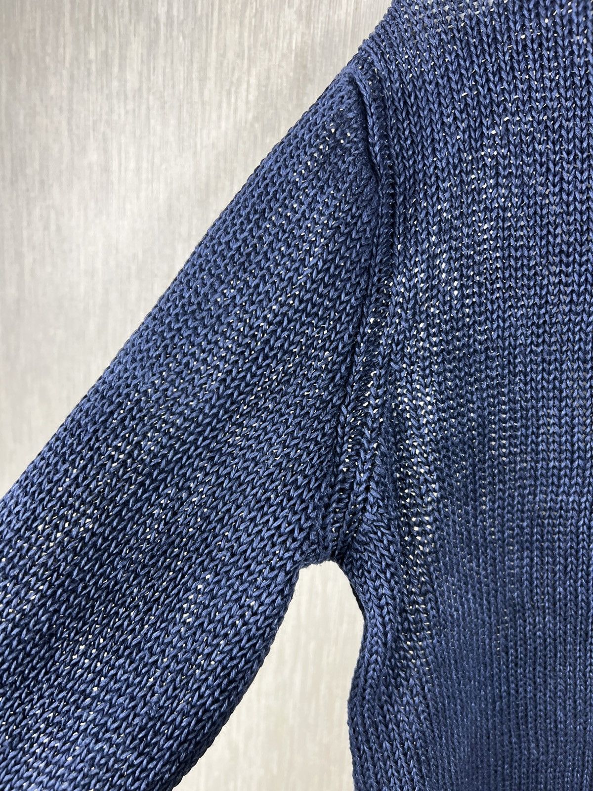 Polo Ralph Lauren Polo Ralph Lauren linen sweater cardigan knitted navy knit Size US M / EU 48-50 / 2 - 14 Thumbnail
