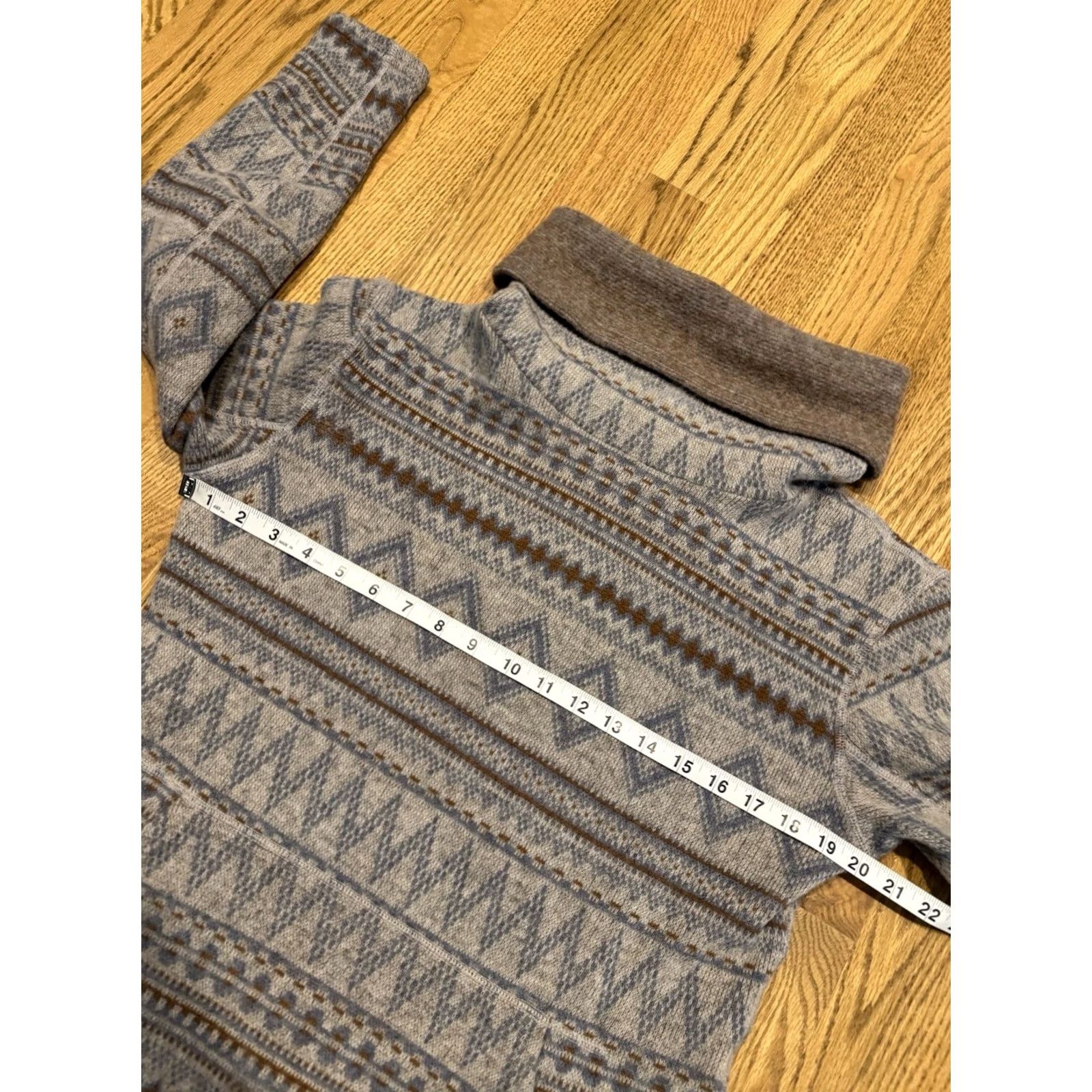 Smartwool SmartWool Sweater Womens S Beige Hudson Trail Fleece Pullover Women Turtleneck Pockets Size S / US 4 / IT 40 - 2 Thumbnail
