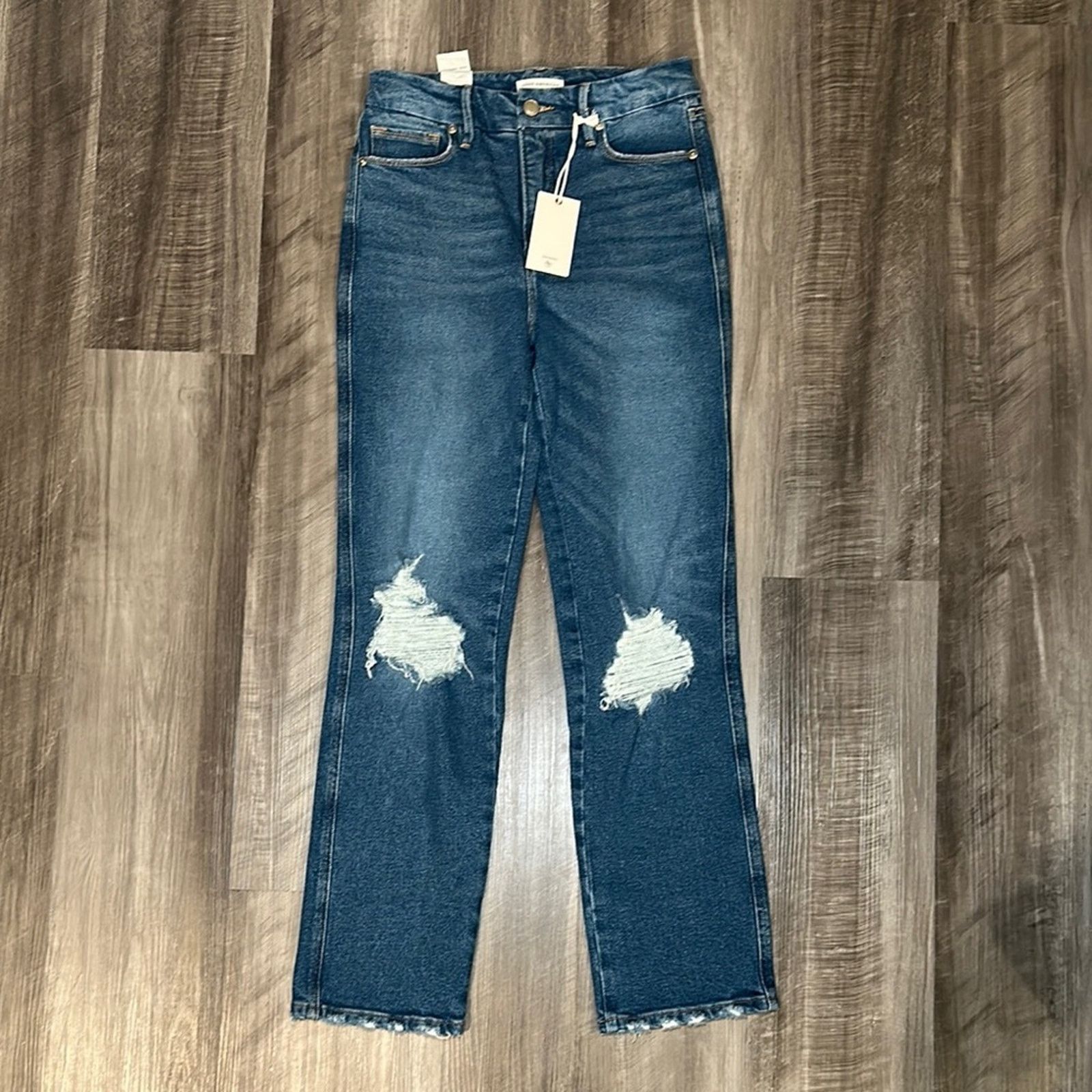 Good American Good American Good Curve Straight Jeans - 2/26 Size 26" / US 2 / IT 38 - 1 Thumbnail