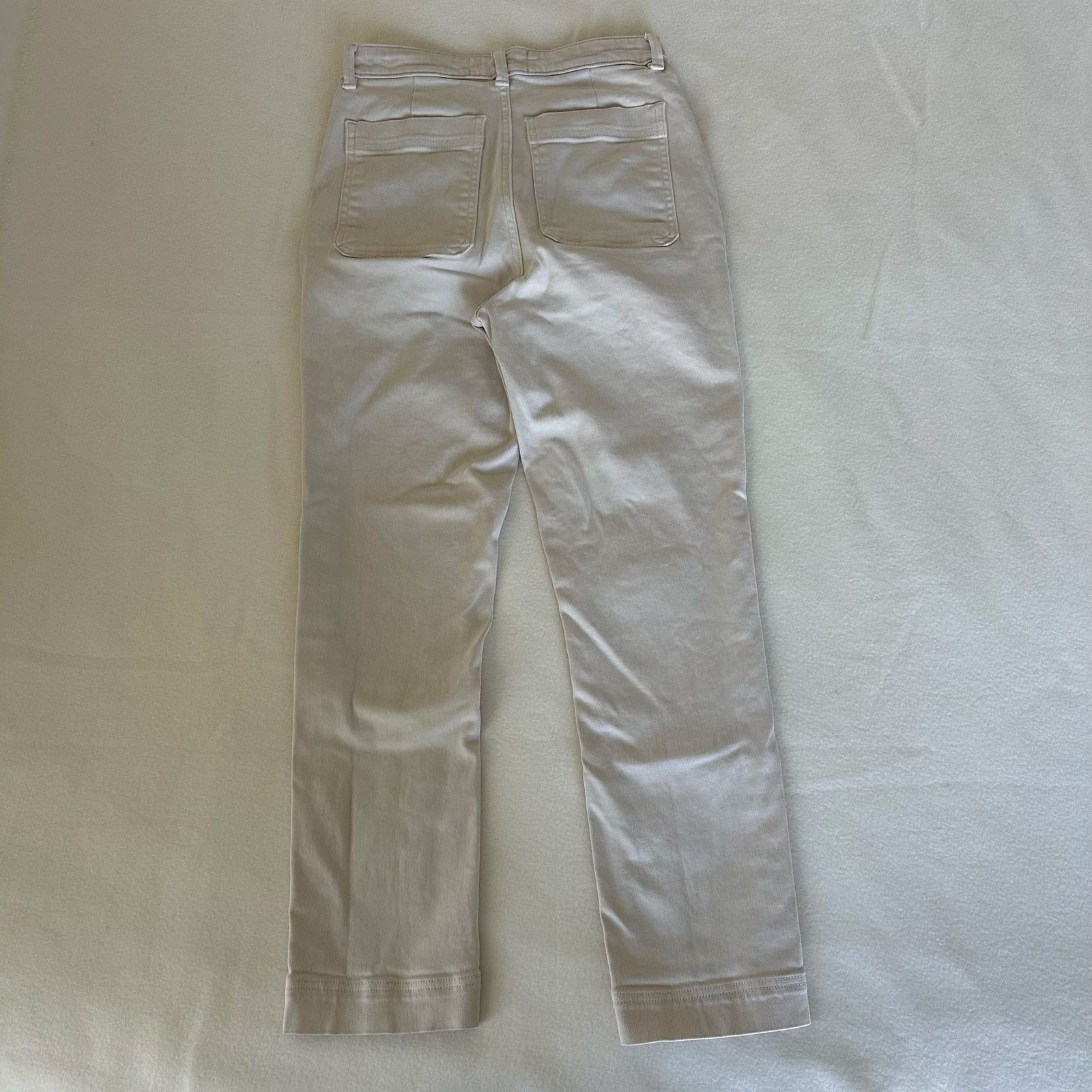 Everlane Everlane Women Jeans Cream High Rise Straight Leg Size 0 Size 25" / US 0 / IT 36 - 7 Thumbnail