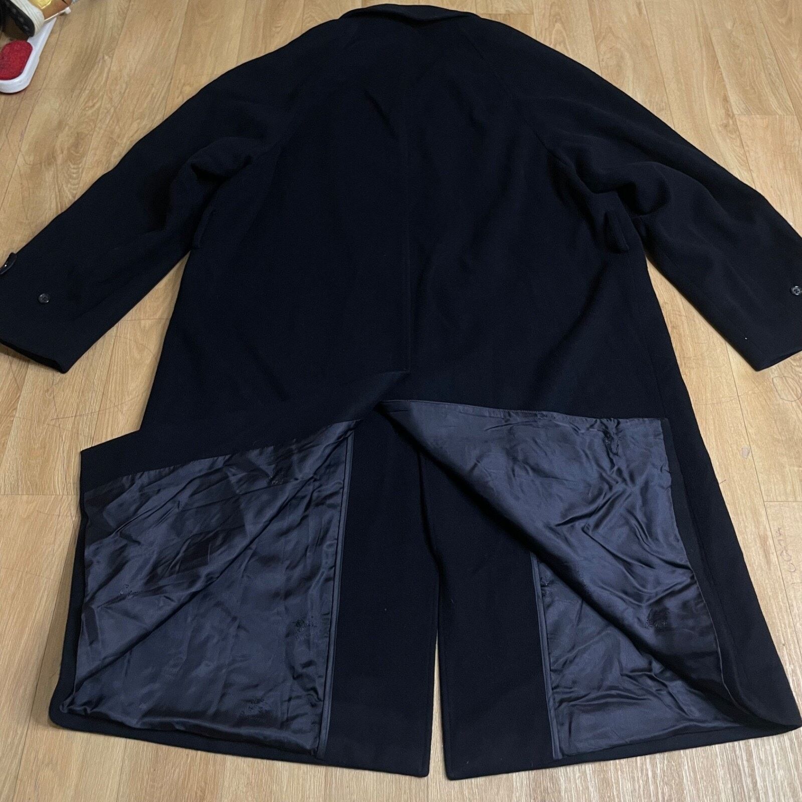 Burberry VINTAGE Burberry Trench Coat CASHEMERE VIRGIN WOOL BLUEnavy Size US L / EU 52-54 / 3 - 6 Thumbnail