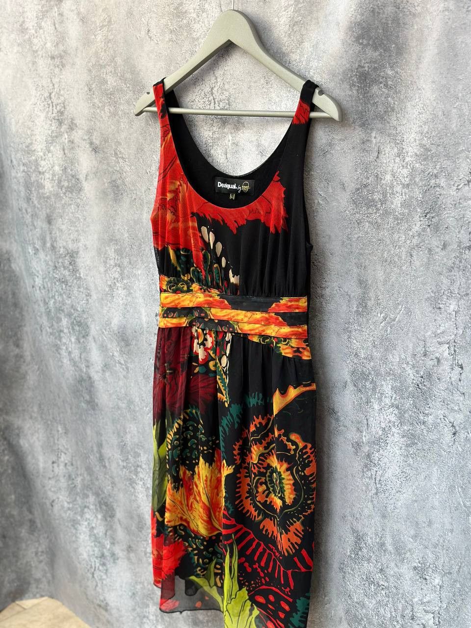 Desigual × Karl Lagerfeld Desigual By Karl Lagerfeld Florecilla Dress Floral Mesh Size L / US 10 / IT 46 - 1 Thumbnail