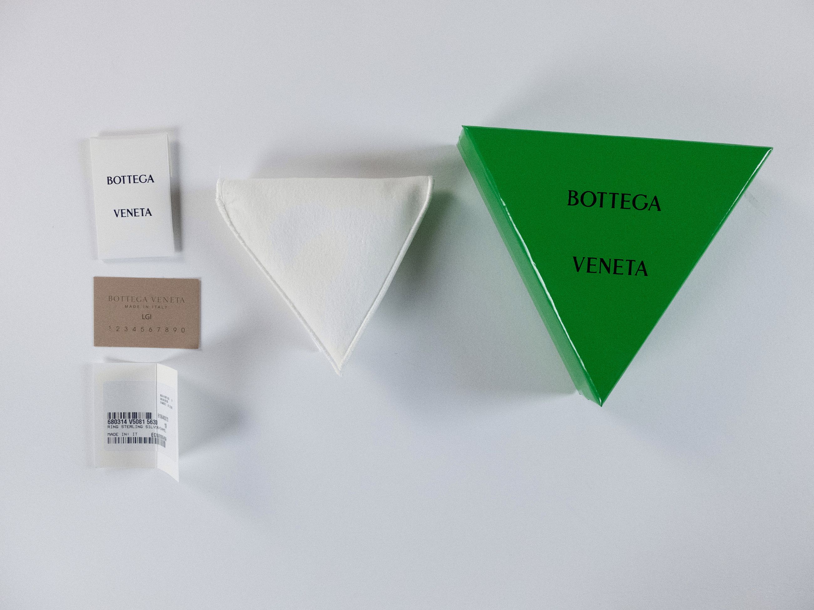 Bottega Veneta BOTTEGA VENETA Bolt pink enameled front silver ring 19 q Size ONE SIZE - 7 Thumbnail