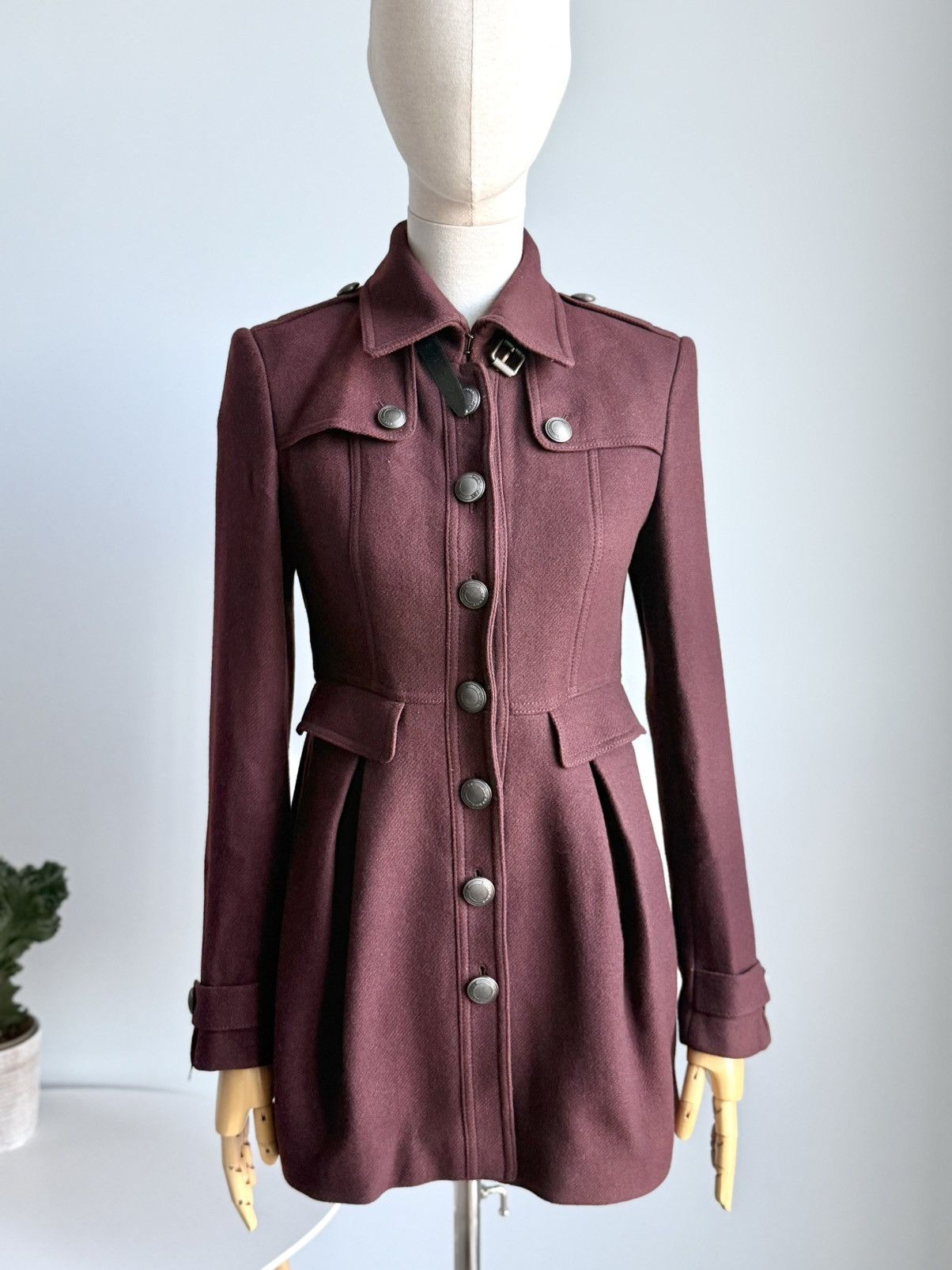 Burberry Burberry Wool Cashmere Military Coat Structured Button Size S / US 4 / IT 40 - 3 Thumbnail