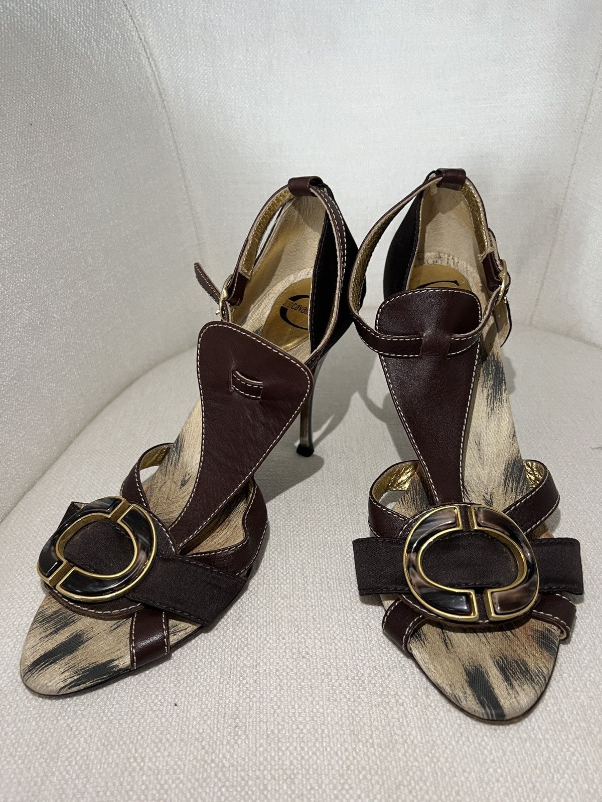 Just Cavalli Just Cavalli Animal Print Stiletto Heels Size US 9 / IT 39 - 2 Thumbnail
