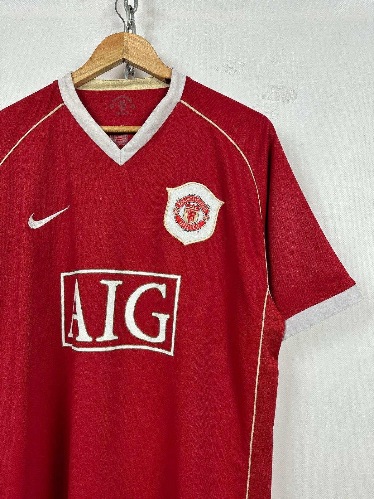 Nike 2006/07 Nike Manchester United Vintage Soccer Jersey Size US XL / EU 56 / 4 - 6 Thumbnail