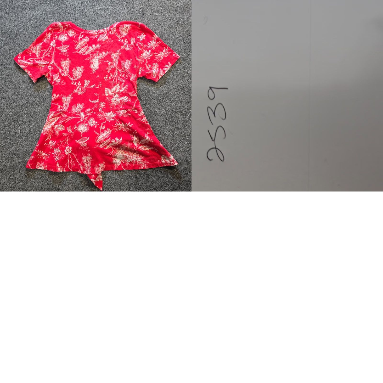 Vintage Maeve Top Womens Medium Pink Red Floral Tie Waist Tee Short Sleeve Anthro Shirt Size M / US 6-8 / IT 42-44 - 8 Thumbnail