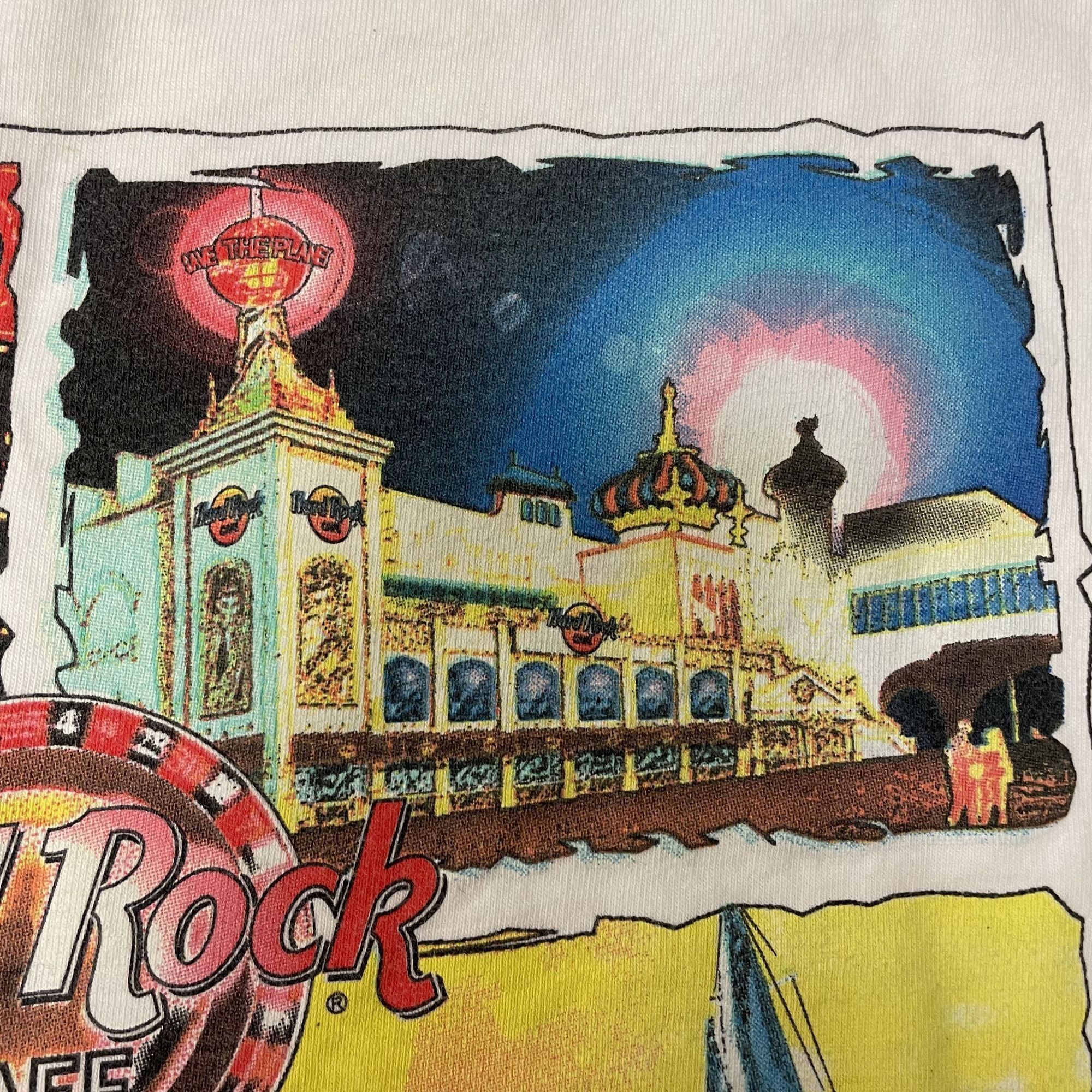 Hard Rock Cafe Vtg Hard Rock Cafe Atlantic City CASINO Graphic T Shirt Size US M / EU 48-50 / 2 - 14 Thumbnail