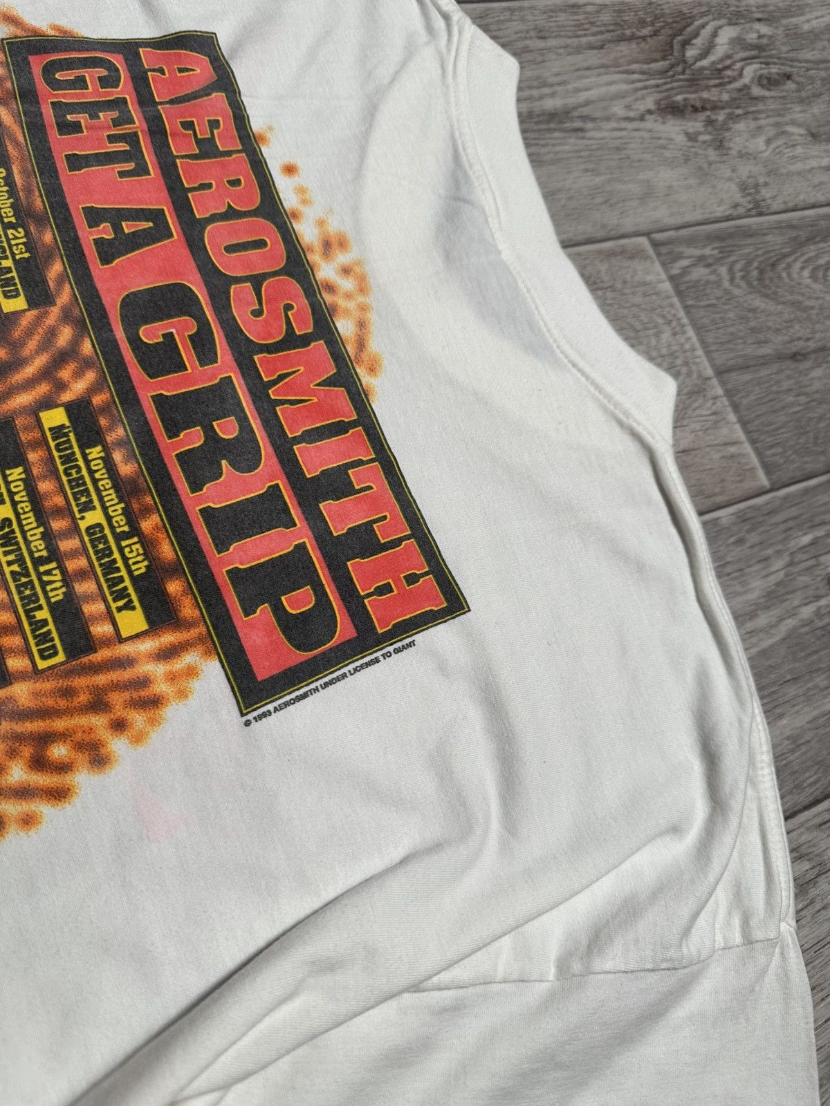 Aerosmith Rare Vintage 1993 Aerosmith Get A Grip Tour T-Shirt Size US XL / EU 56 / 4 - 8 Thumbnail