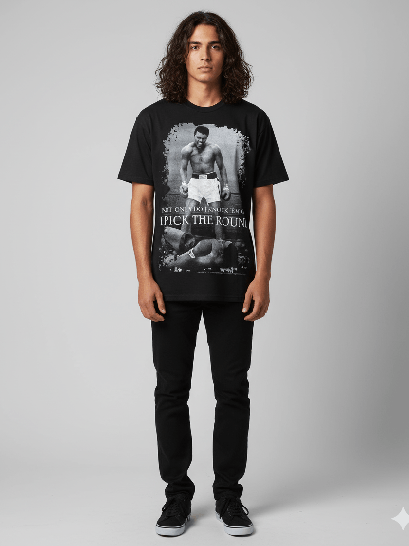 Vintage Muhammad Ali VS Sonny Liston 1965 Graphics tee Size US L / EU 52-54 / 3 - 1 Thumbnail