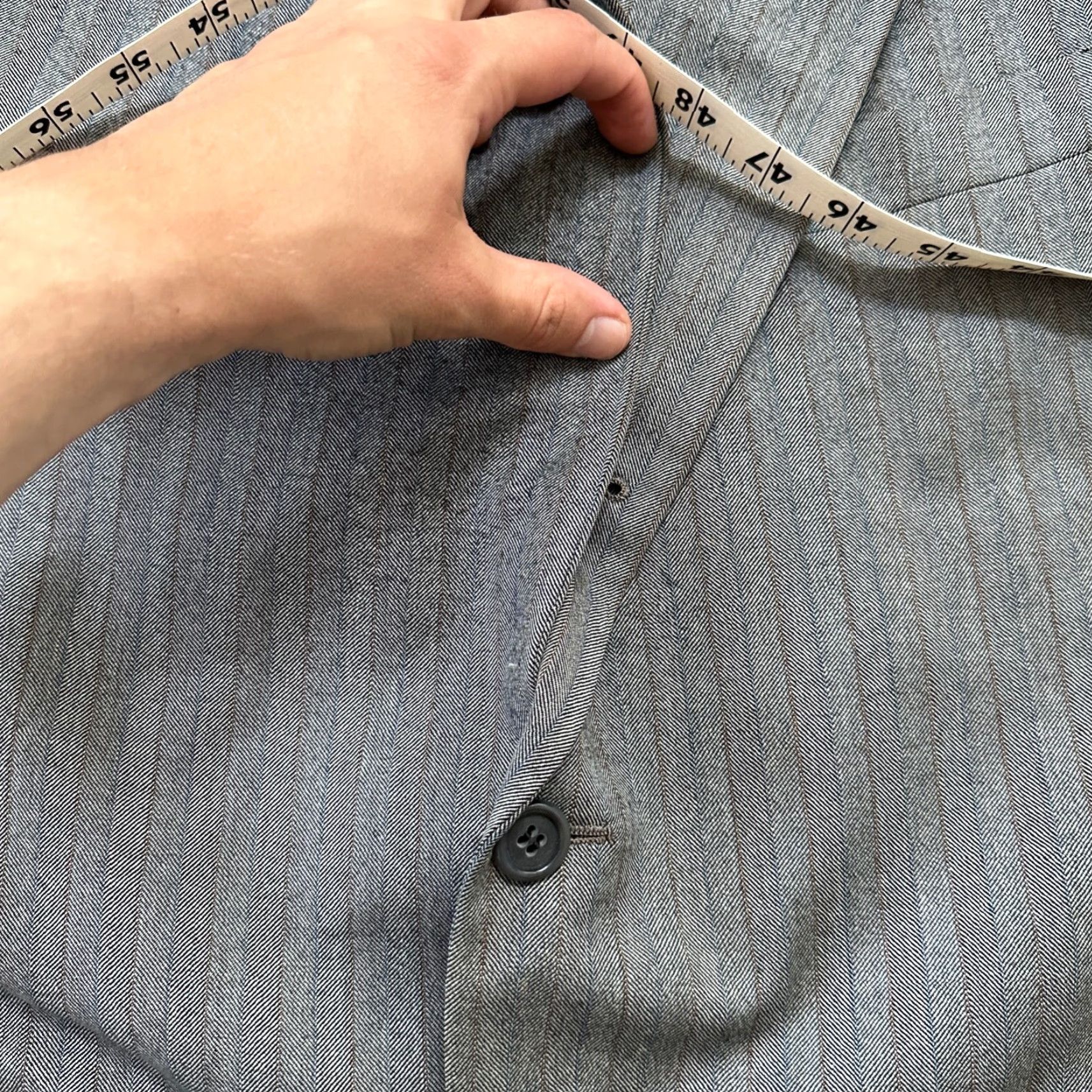 Vintage VINTAGE Brown Striped Wool Sport Jacket Mens 41 33x27 Rockabilly 1970s Jacket Length Regular Wool Size US XS / EU 42 / 0 - 6 Thumbnail