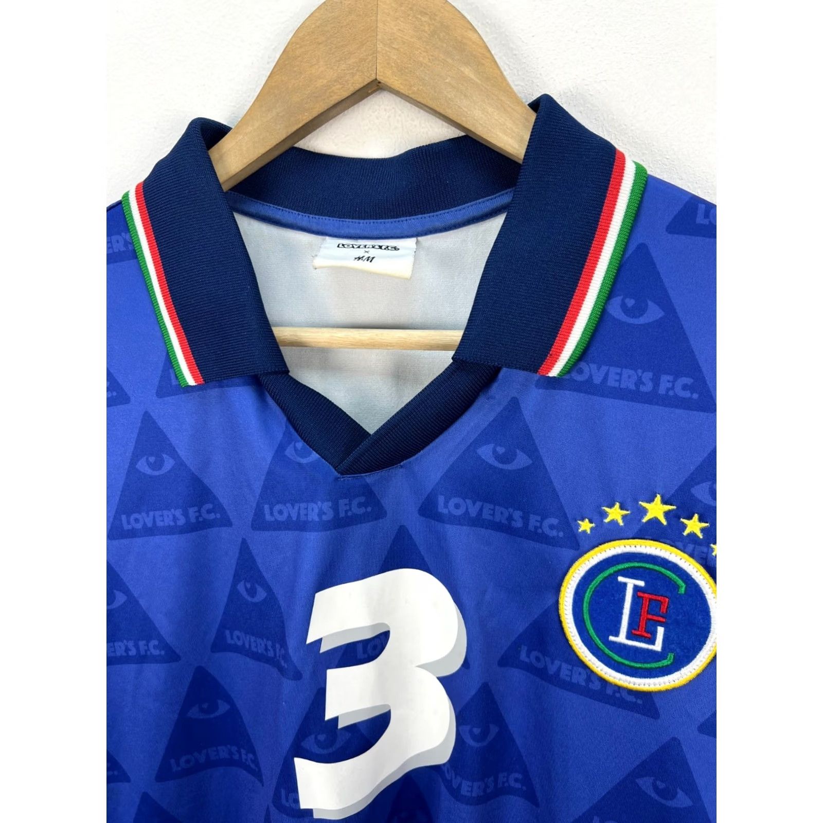 H&M H&M x Lovers FC Football Shirt Jersey #3 Size M Blue Short Sleeve Men T-Shirt Graphic Print Size US M / EU 48-50 / 2 - 3 Thumbnail