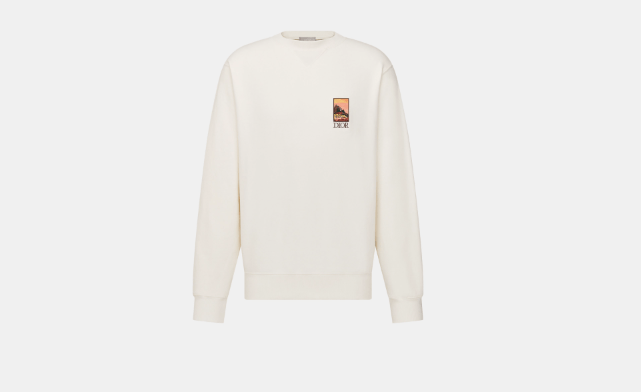 image of Dior O1Bcso1Str0324 Sweatshirt In White, Men's (Size Medium)