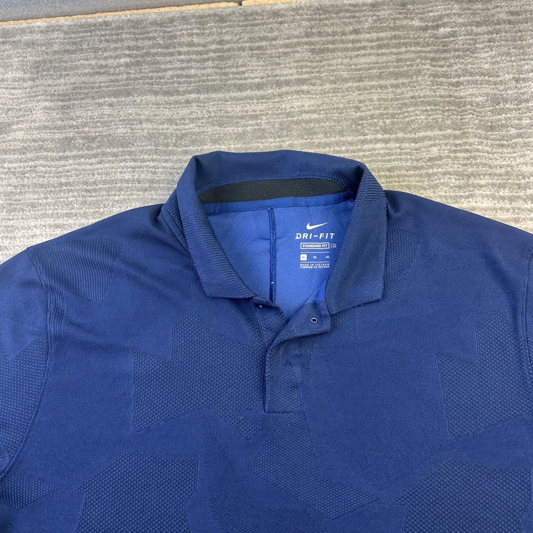 Nike Nike Tiger Woods Polo Shirt Extra Large Blue Dri Fit Jacquard Camo Mens Size US XL / EU 56 / 4 - 3 Thumbnail