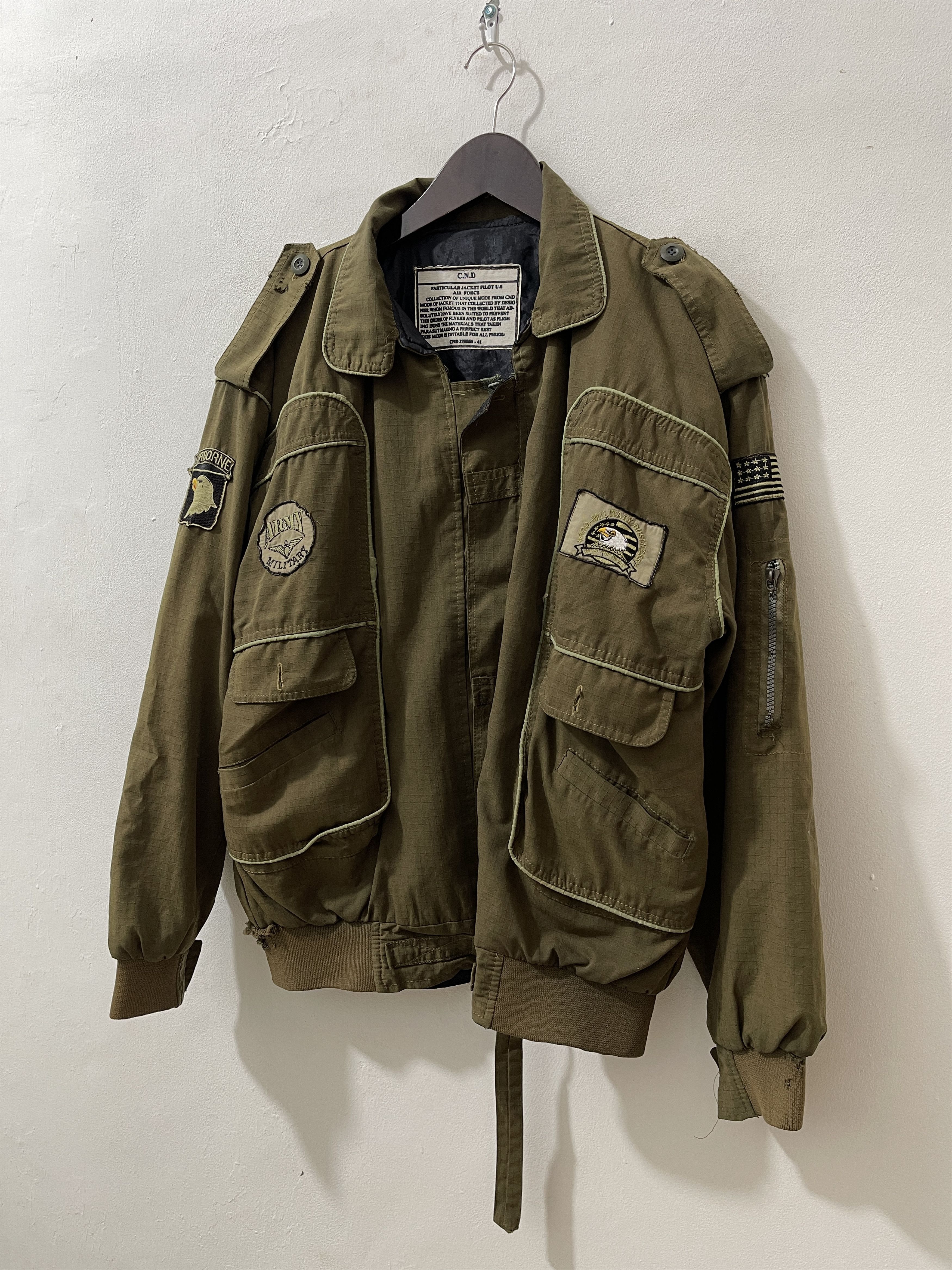 Vintage Vintage C.N.D Pilot Thrashed Utility Tanker Jacket Size US L / EU 52-54 / 3 - 2 Thumbnail