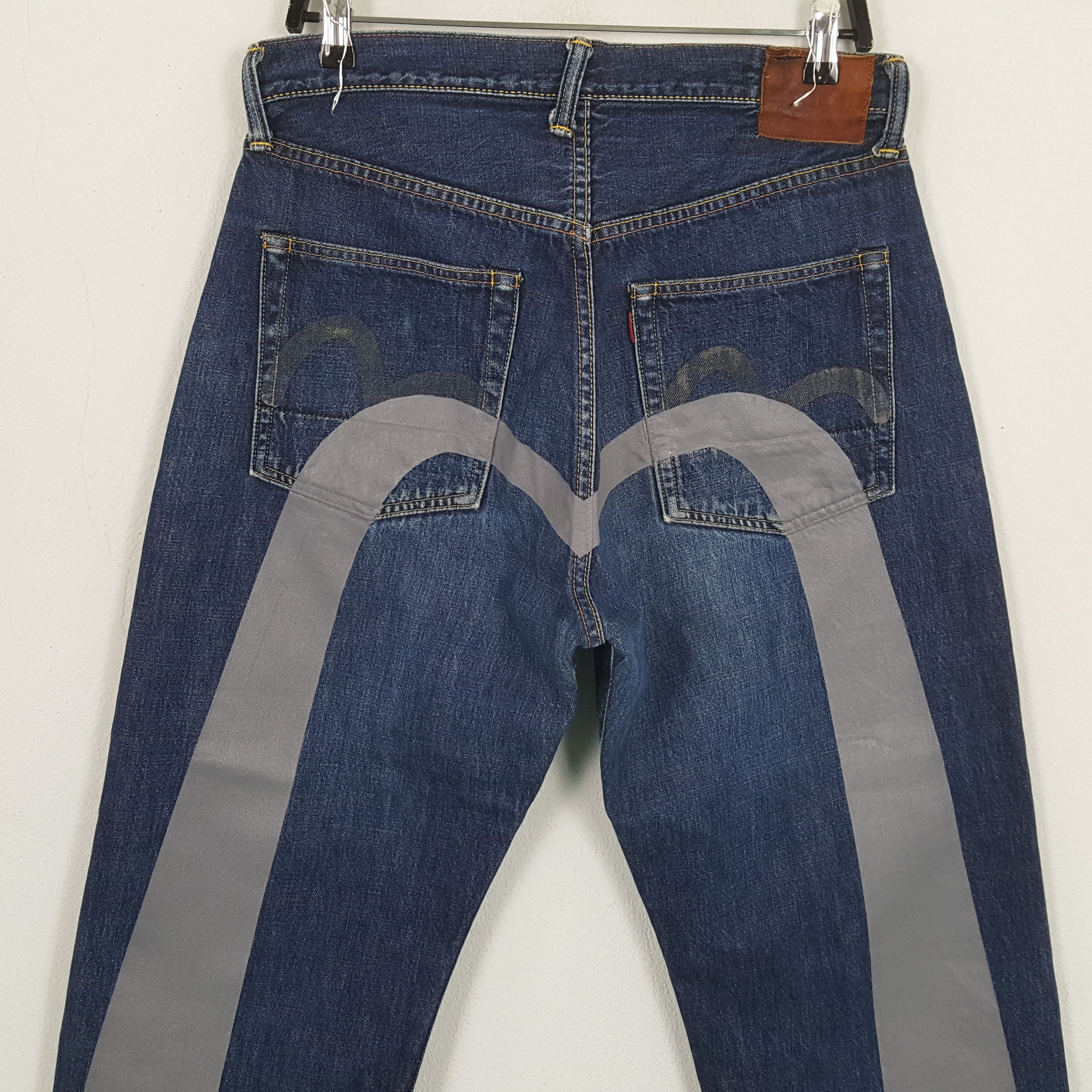 Evisu EVISU Jeans Japanese Brand Streetwear Custom Daicock Style Size US 31 - 2 Thumbnail