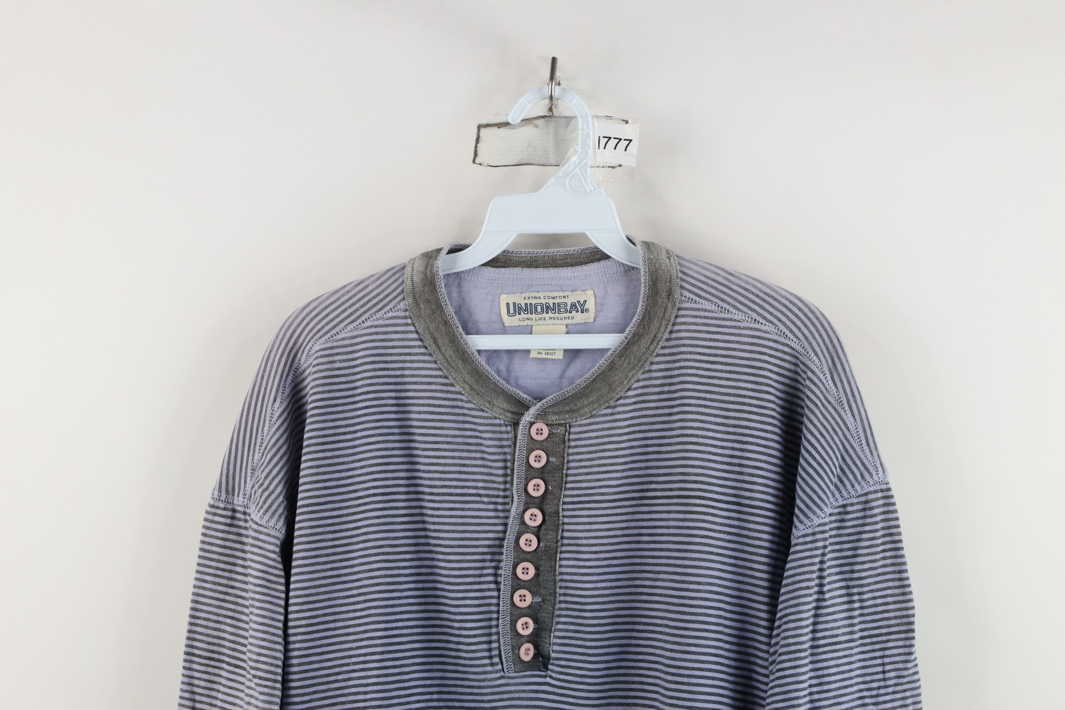 Vintage Vintage 90s Unionbay Skateboarding Boxy Fit Henley T-Shirt Size US L / EU 52-54 / 3 - 2 Thumbnail
