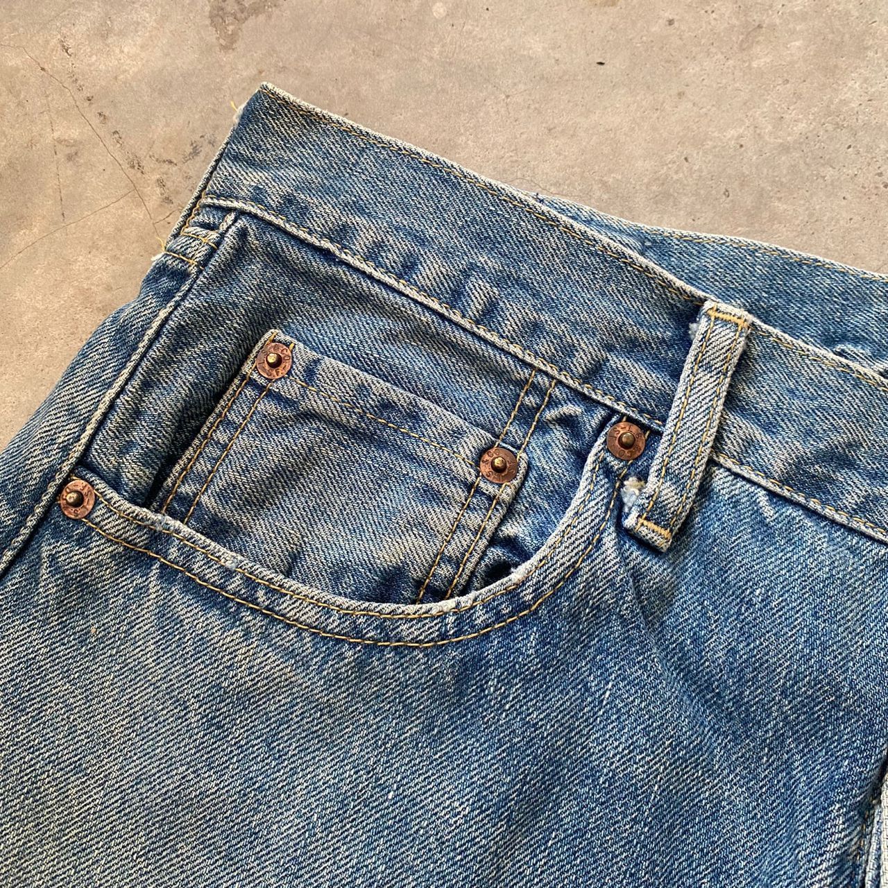 Levi's Vintage Levis 503B XX Big E Selvegde Redline Denim Size US 32 / EU 48 - 16 Thumbnail