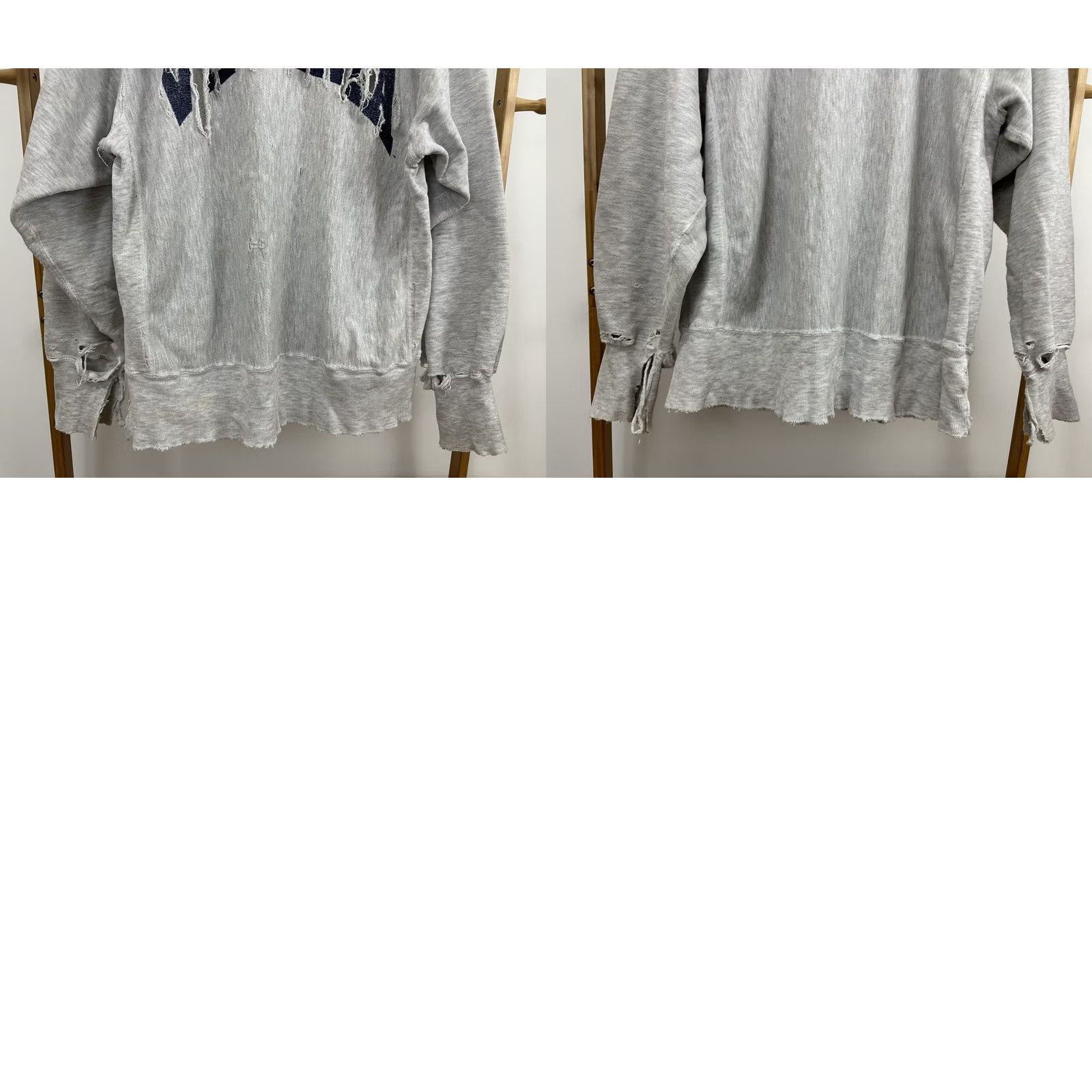 Champion VTG Champion Reverse Weave Sweatshirt Distressed WORN WIP Gray L Men Mens Shirt Pullover 90s Virginia Size US L / EU 52-54 / 3 - 8 Thumbnail