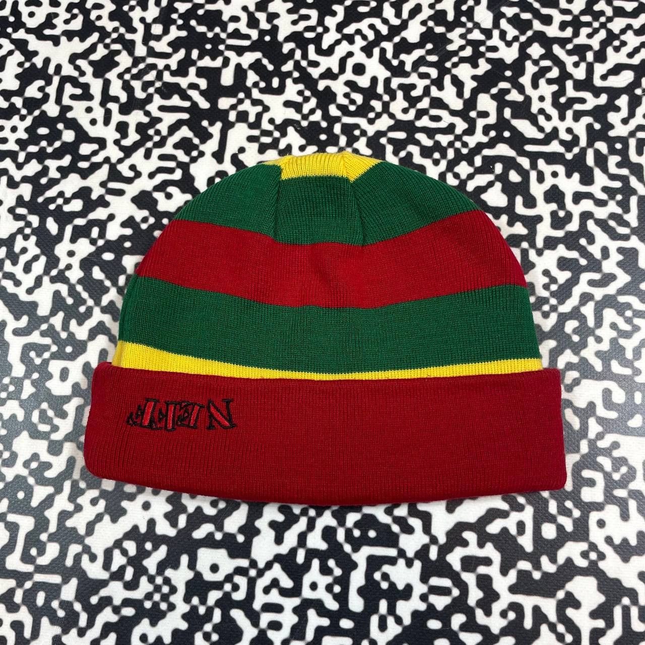 NEFF Vintage Y2K NEFF 2 Side Striped Skate SK8 Style Hat Size ONE SIZE - 2 Thumbnail