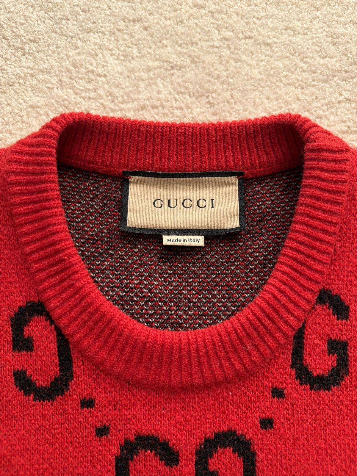 Gucci GUCCI GG SKUNK WOOL KNIT Size US S / EU 44-46 / 1 - 3 Thumbnail
