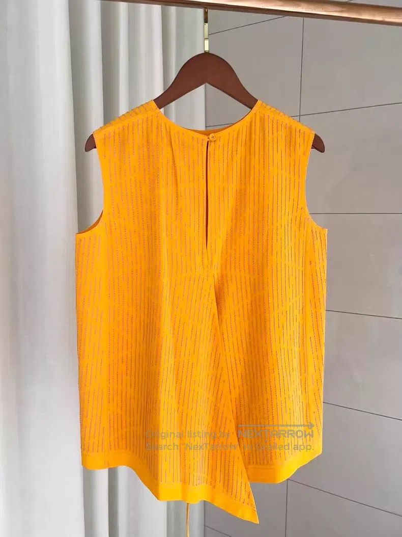 Hermes Hermes Striped Color Block Sleeveless Shirt Size XXS / US 00 / IT 34 - 2 Thumbnail