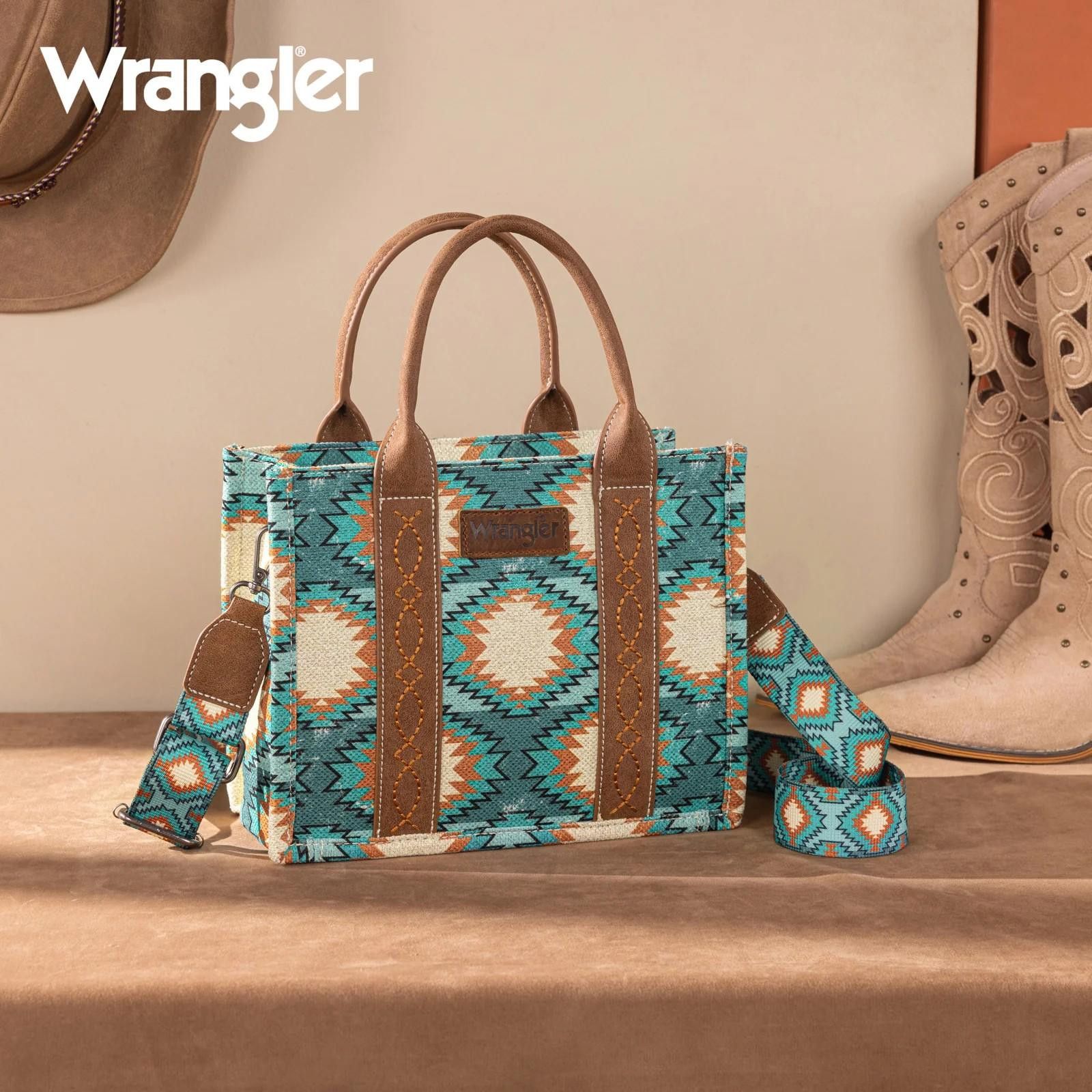 Wrangler Wrangler Stylish Aztec Tote Bag Size ONE SIZE - 1 Thumbnail