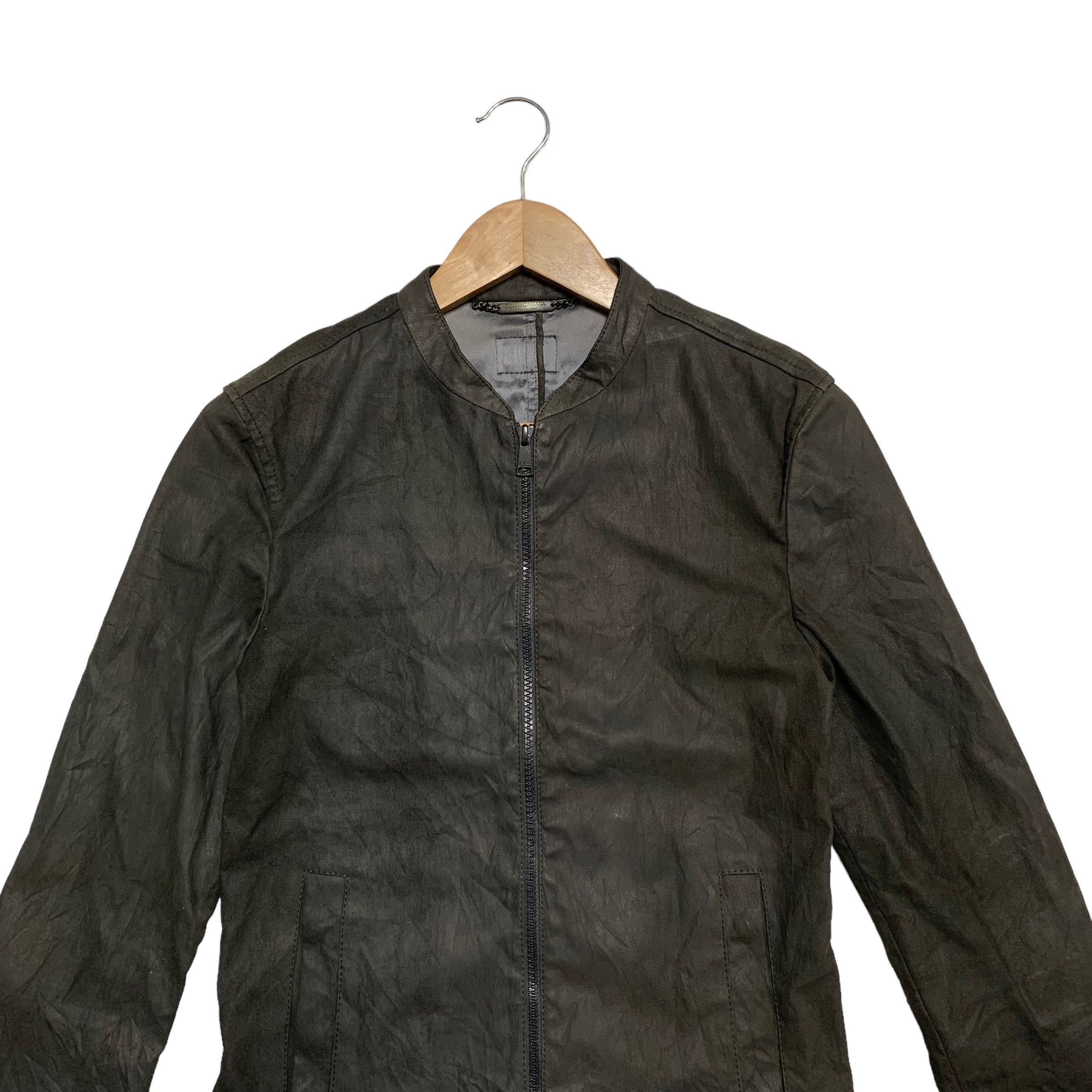 Dolce & Gabbana Dolce & Gabbana Lamb Leather Jacket Size M / US 6-8 / IT 42-44 - 4 Thumbnail