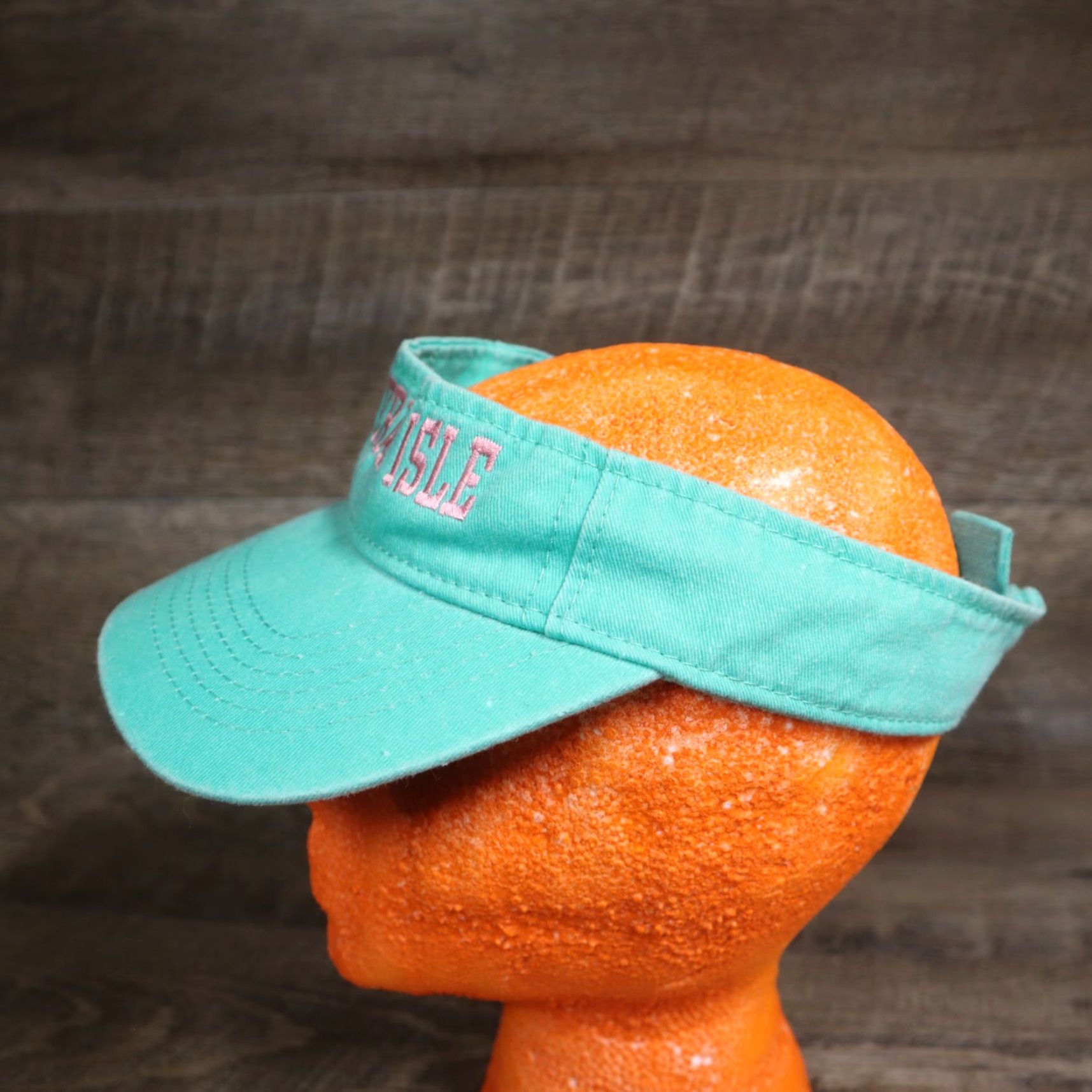 Vintage Emerald Isle Visor Blue NC North Carolina Embroidered Adult Adjustable Hat Cap Size ONE SIZE - 5 Thumbnail