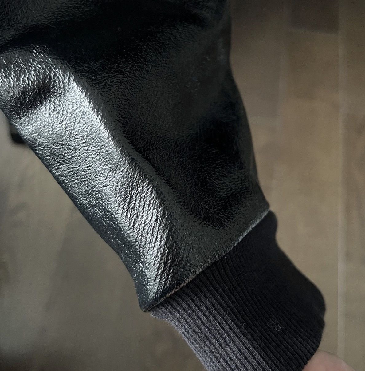 Saint Laurent Paris Saint Laurent Hybrid Leather Sleeve Jacket Hedi SS14 Size US M / EU 48-50 / 2 - 4 Thumbnail