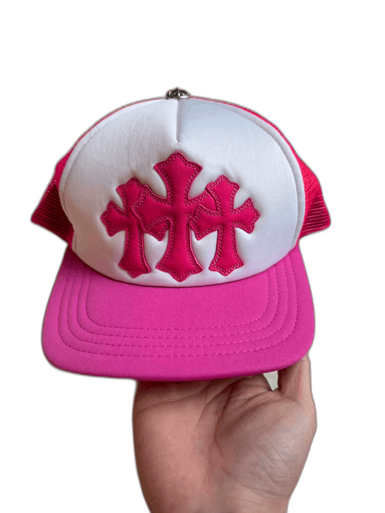 Chrome Hearts Chrome Hearts Pink Cross Patch Cap Size ONE SIZE - 1 Thumbnail