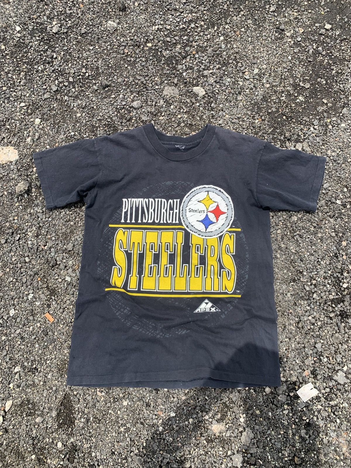 NFL × Vintage 90s NFL Pittsburgh Steelers Apex Double Hit Short Sleeve Size US M / EU 48-50 / 2 - 1 Thumbnail