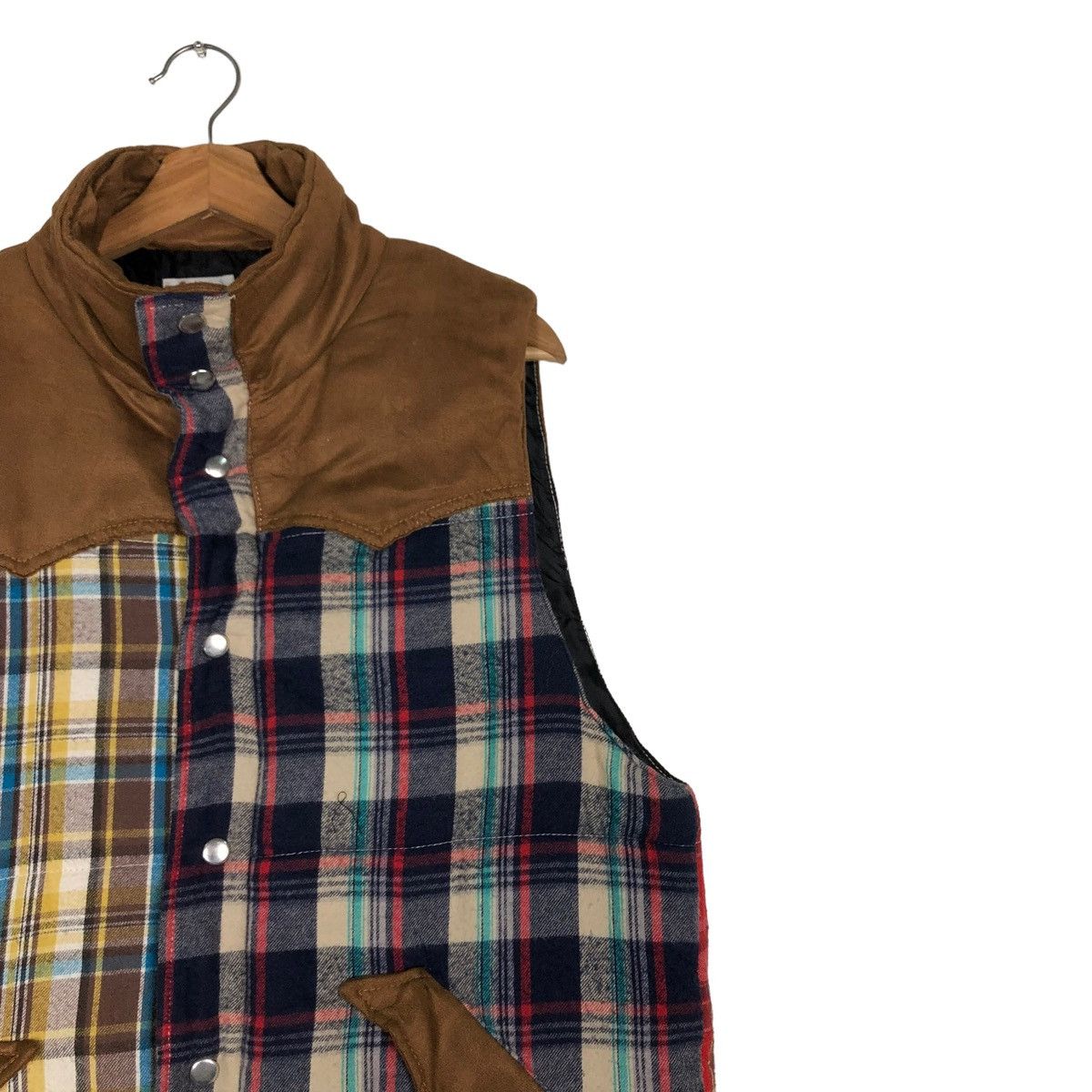 Japanese Brand 🔥VINTAGE TANK TOP PUFFER TARTAN DESIGN BOBSON USA Size US L / EU 52-54 / 3 - 6 Thumbnail