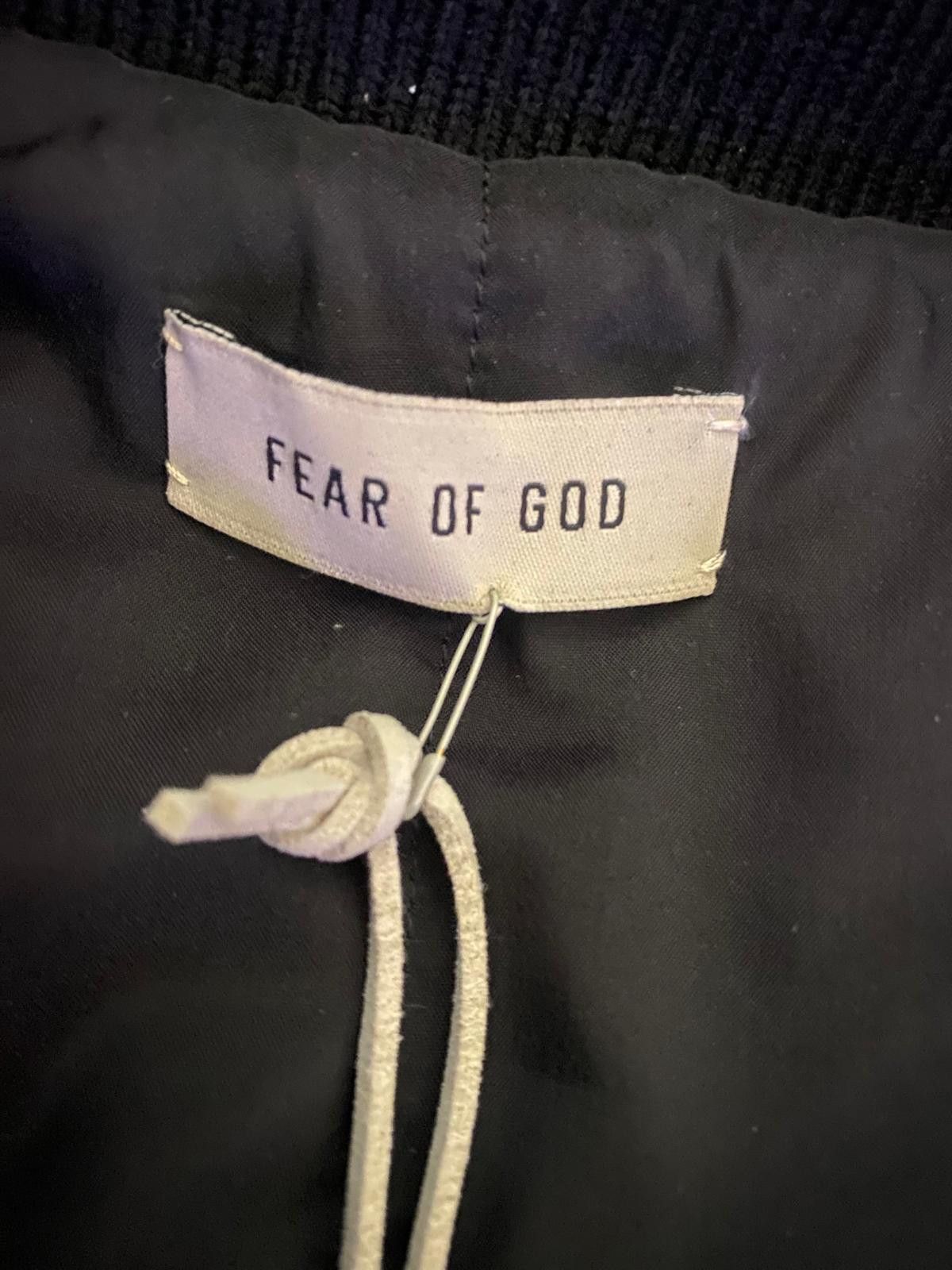 Fear of God Leather Moto Stripe Bomber Jacket – NEW w/ Tags – Authentic Size US M / EU 48-50 / 2 - 6 Thumbnail