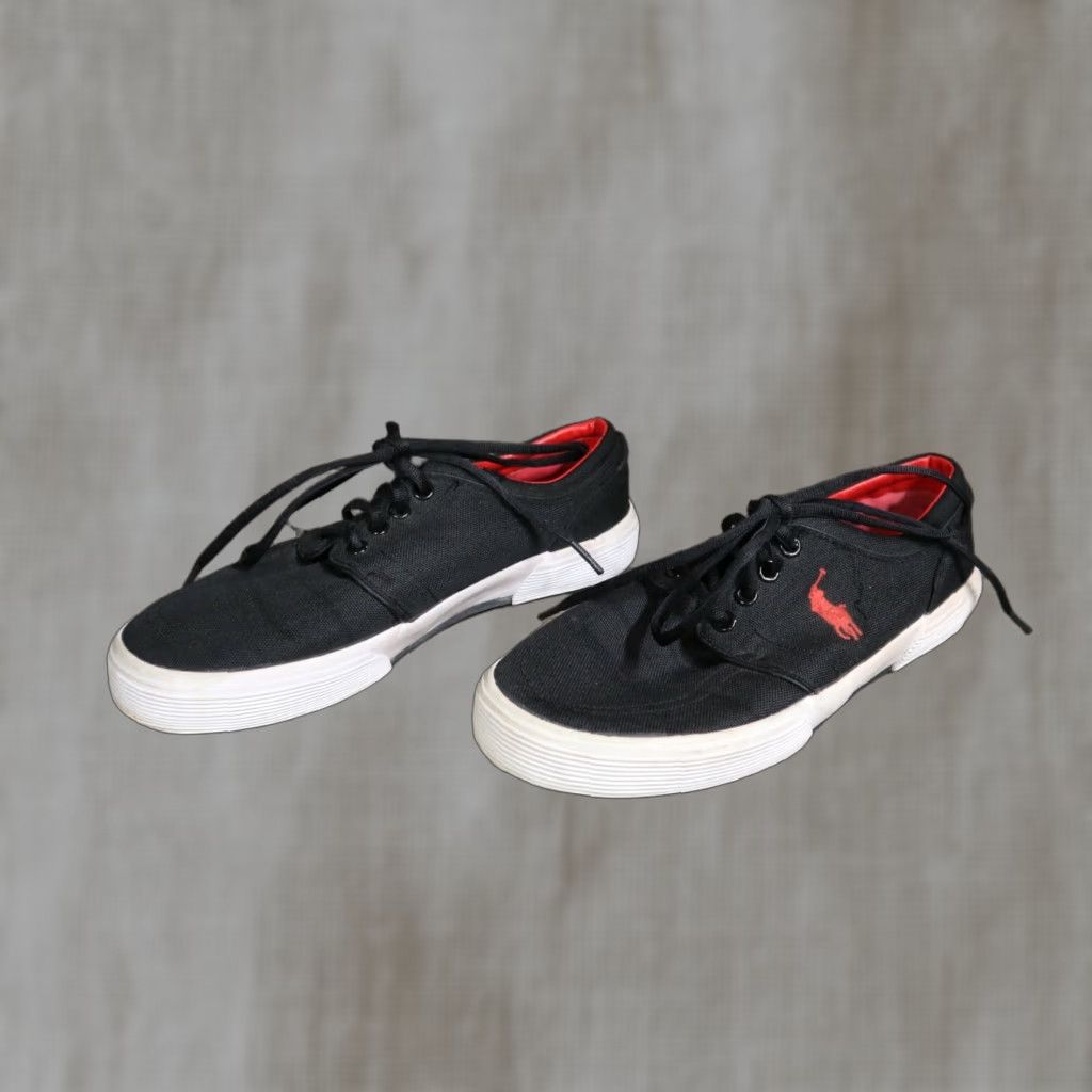 Polo Ralph Lauren Polo Ralph Lauren Faxon Sneakers Men 7.5 Black Canvas Casual Shoes Size US M / EU 48-50 / 2 - 1 Thumbnail
