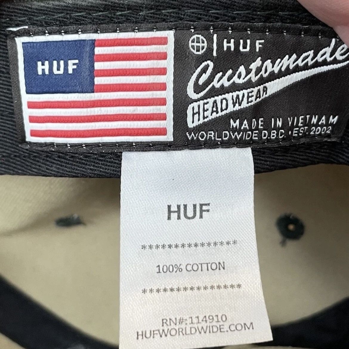 Huf HUF “F*CK IT!” Camo Strapback Hat USA Flag Patch OSFM Size ONE SIZE - 10 Thumbnail