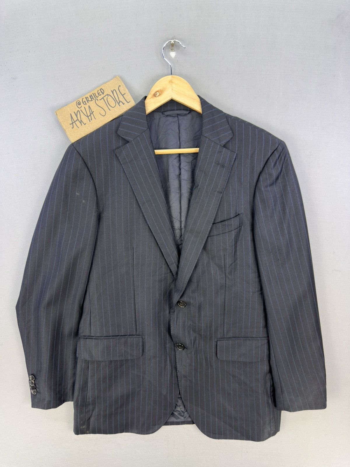 Ermenegildo Zegna Ermenegildo Zegna Pinstripe Coat Jacket Size US M / EU 48-50 / 2 - 1 Thumbnail