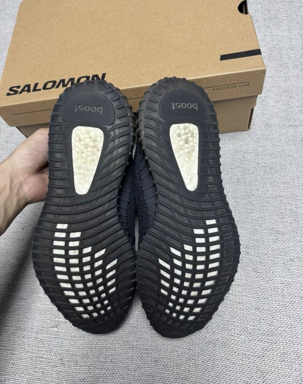 Adidas Adidas Yeezy 350 Black Blue GY7164 K37 Size US 9.5 / EU 42-43 - 4 Thumbnail