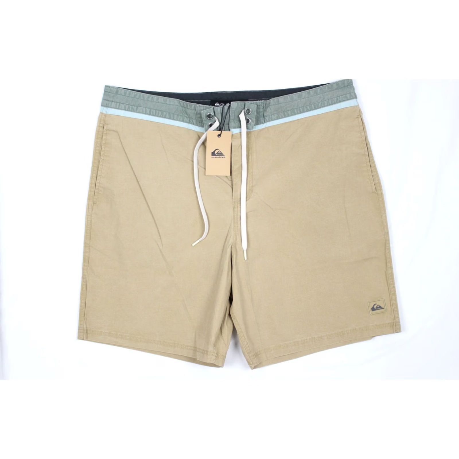 Quiksilver VINTAGE Quiksilver Men's Street Trunk Board Shorts 38 Brown 8" Inseam Gray KZM0 Size US 38 / EU 54 - 5 Thumbnail