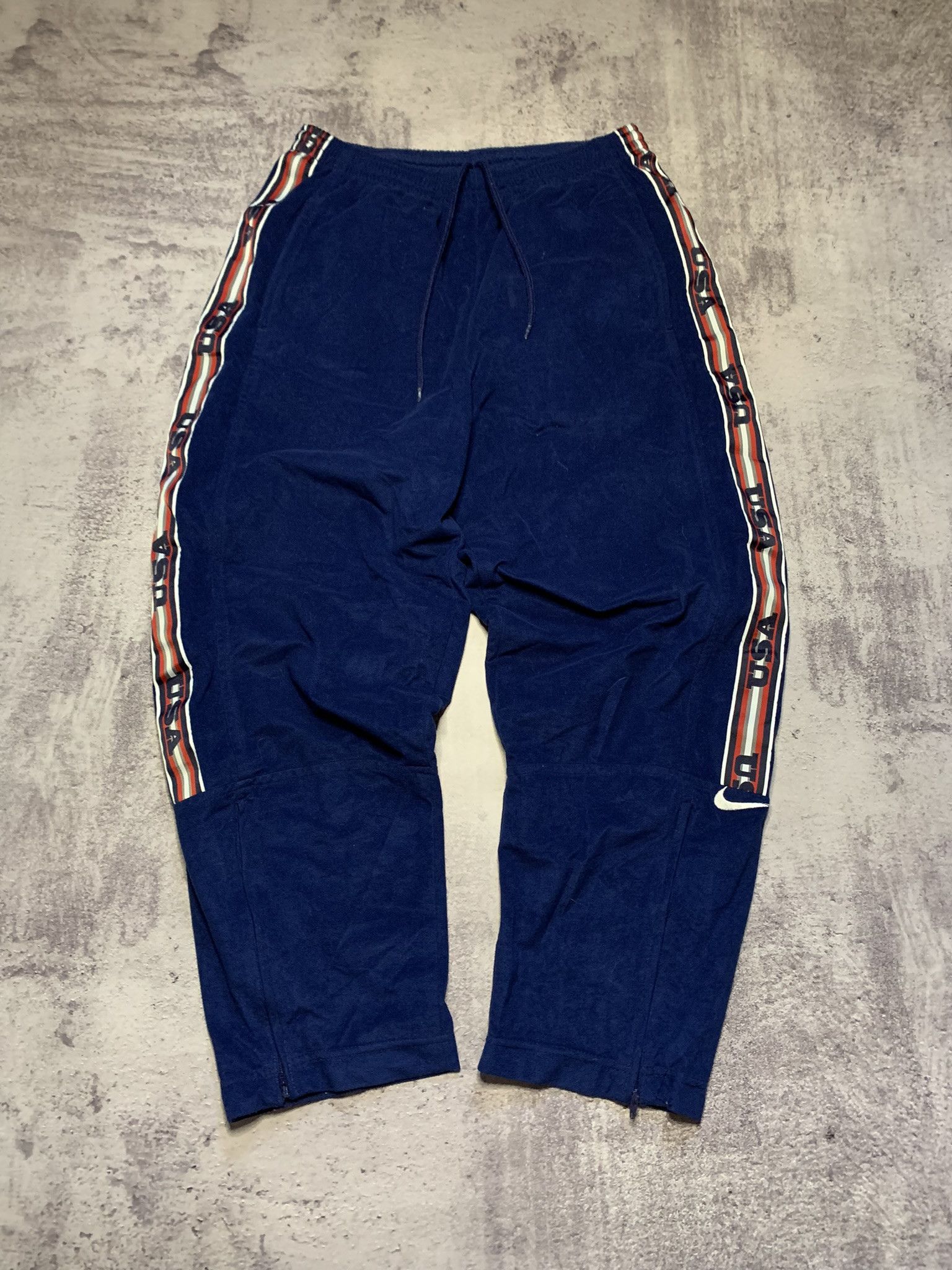 Nike Crazy 90s Vintage Nike USA velour Sweatpants Y2K Size US 32 / EU 48 - 5 Thumbnail