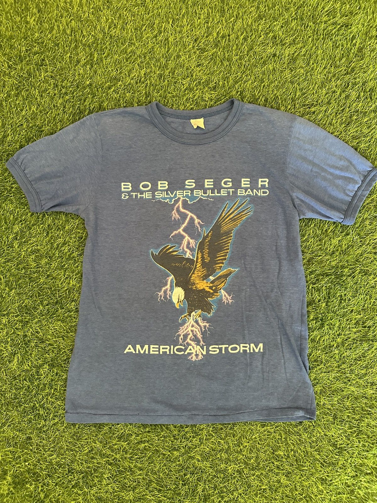 Band Tees Vintage bob seger 80s american storm 1986 t shirt size M Size US M / EU 48-50 / 2 - 1 Thumbnail