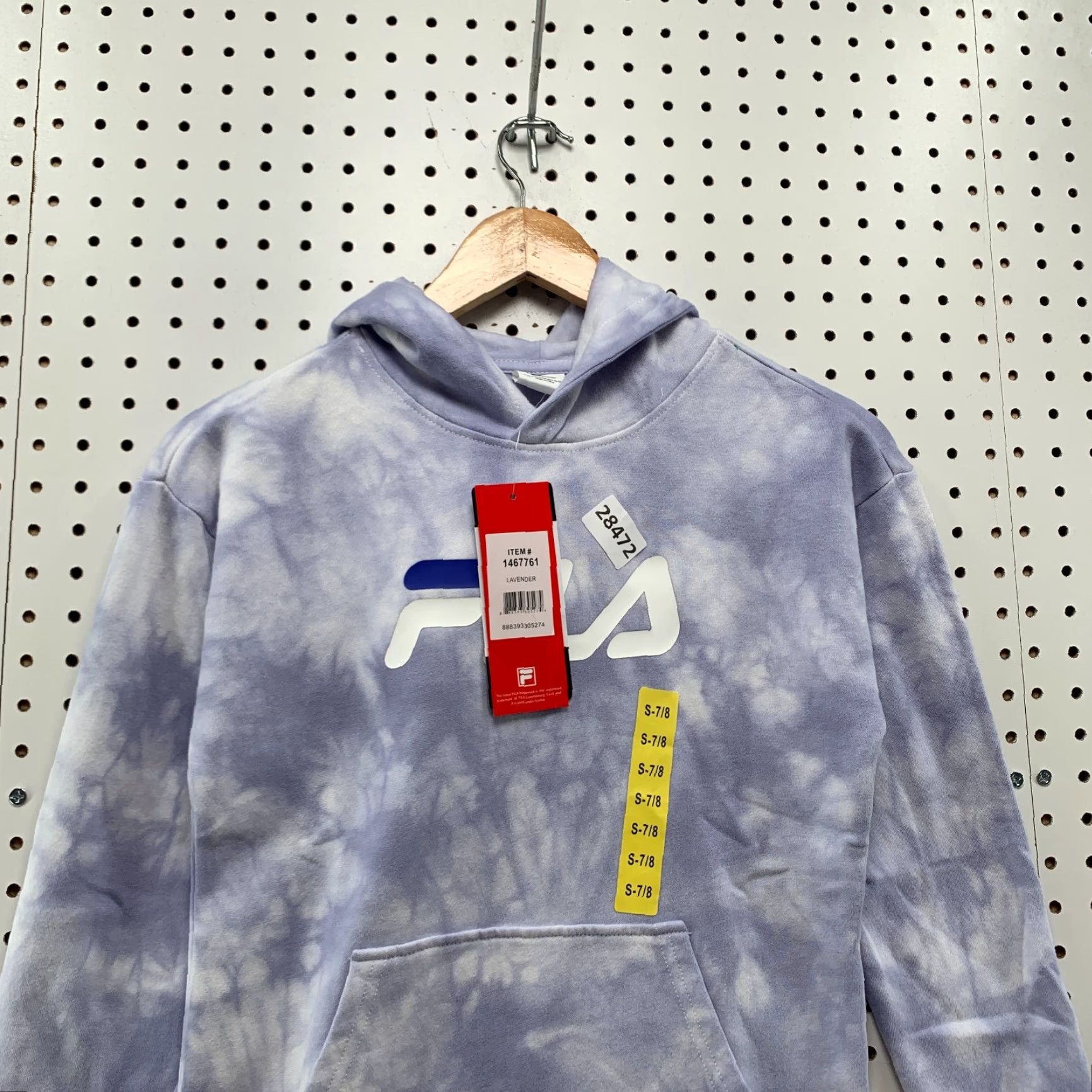 Fila FILA Hoodie Women Small Purple Acid Wash Pullover Womens Size S / US 4 / IT 40 - 2 Thumbnail