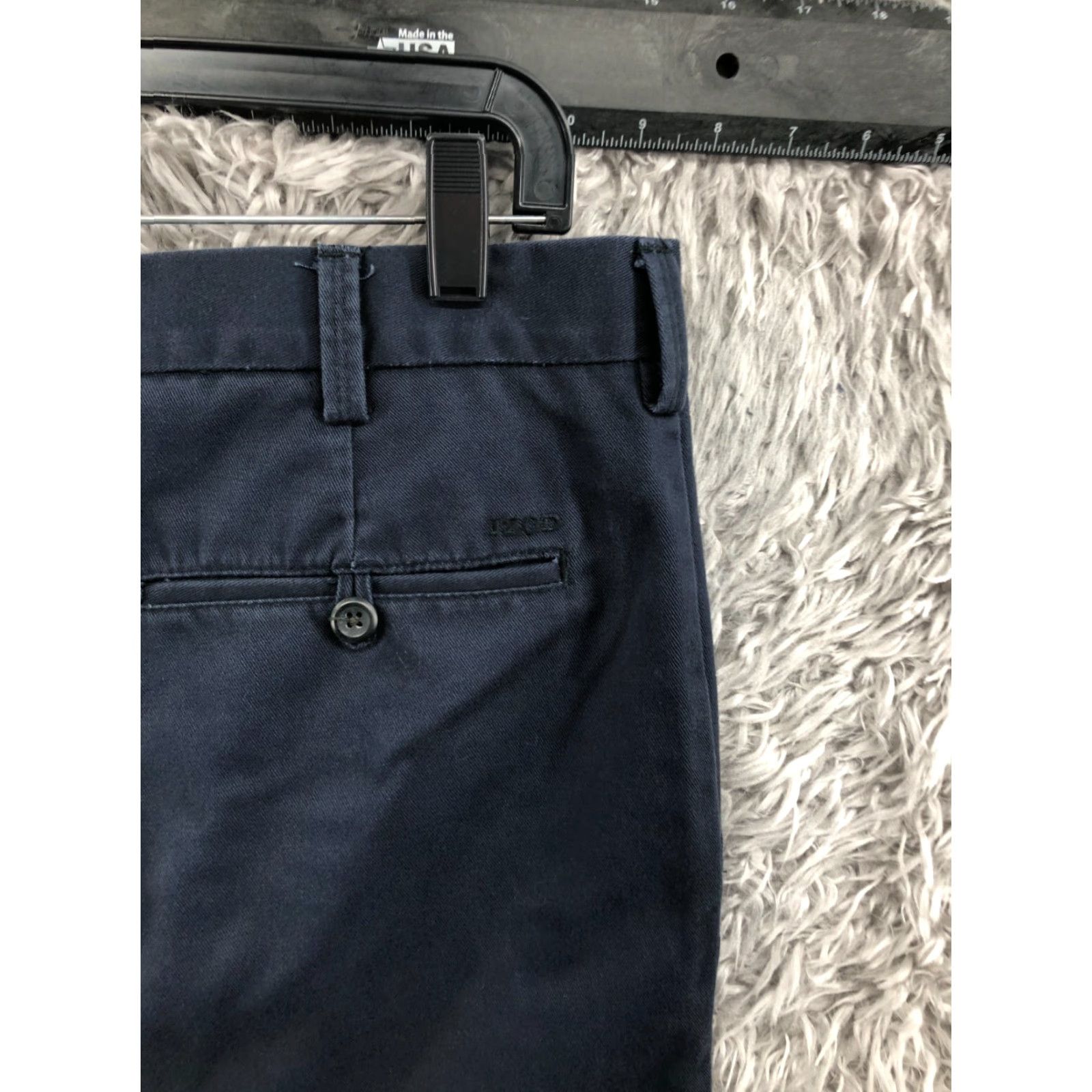 Izod VINTAGE IZOD American Chino Pants 36x32 Mens Dark Wash Blue Size US 36 / EU 52 - 7 Thumbnail