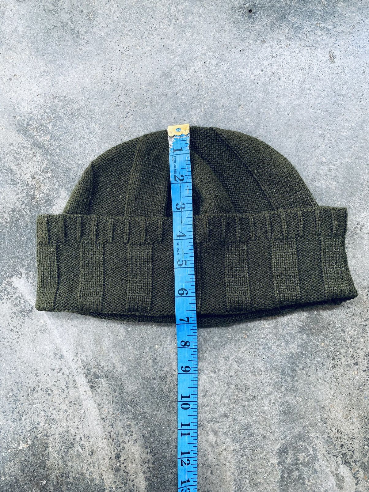 Yohji Yamamoto Y’s Yohji Yamamoto – Olive Green Knit Beanie – Made in Japan Size ONE SIZE - 5 Thumbnail