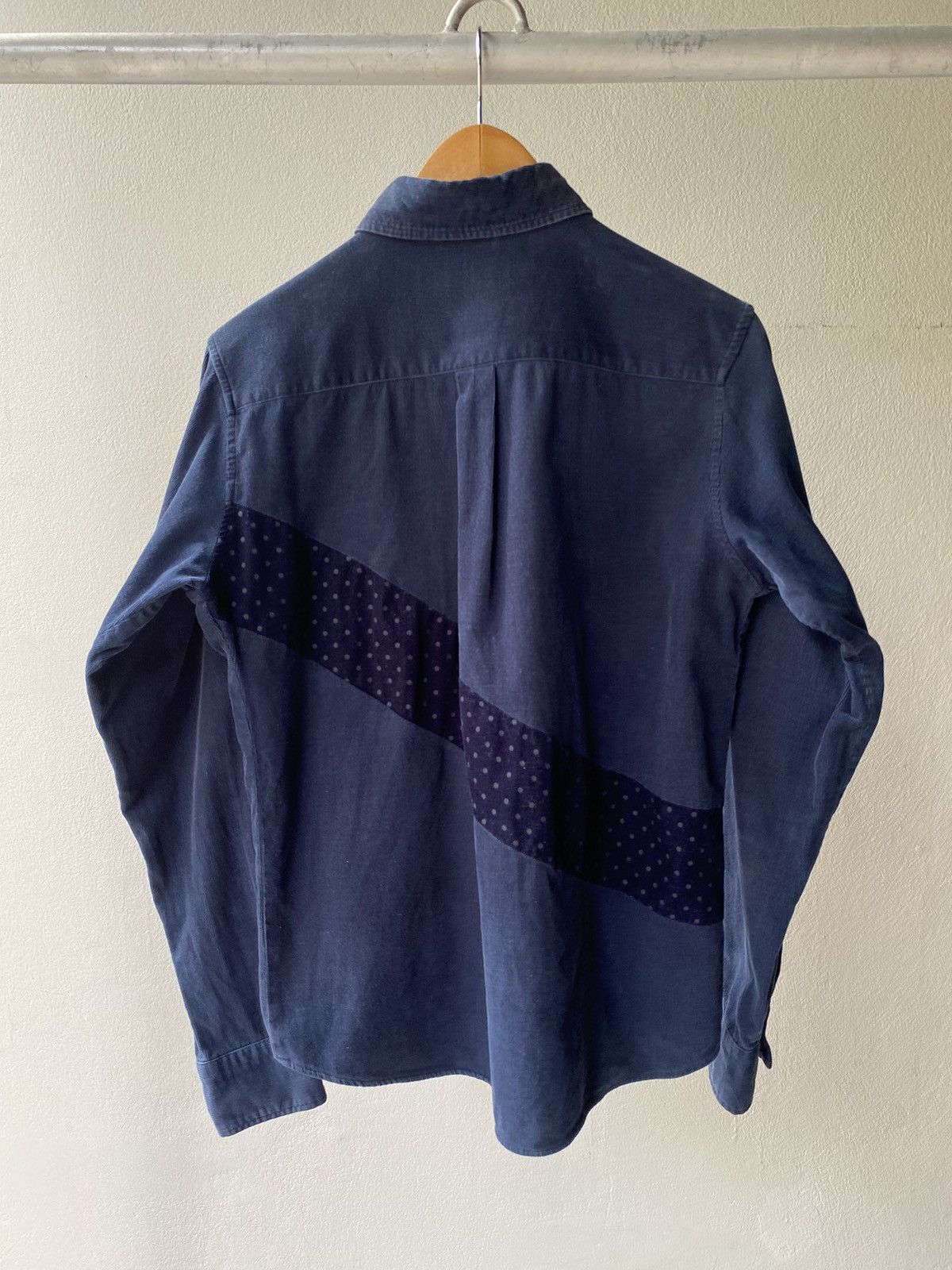 Designer × Japanese Brand G G D Navy Shirt with Polka Dot Panel Detail Size US M / EU 48-50 / 2 - 8 Thumbnail