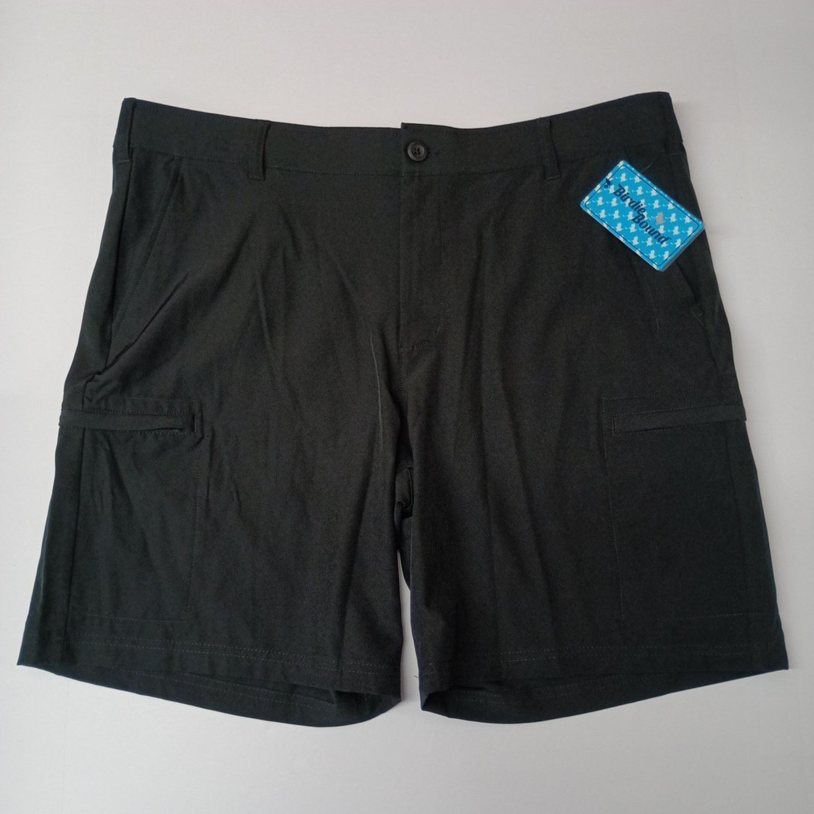 Other Birdie Bound Cargo Shorts Mens 40x9 Black Stretch Flex Waist Size US 40 / EU 56 - 1 Thumbnail