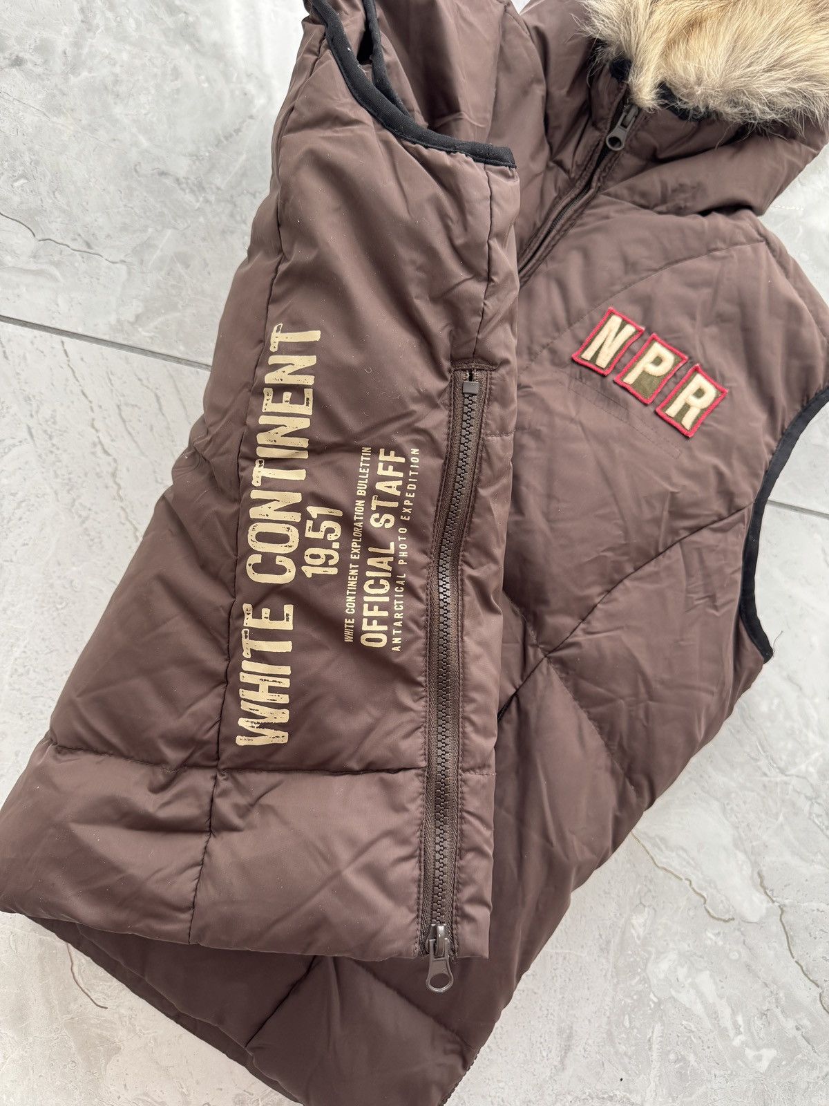 Napapijri × Vintage AW06 Napapijri Fur Expedition Experience Vest Gilet Size L / US 10 / IT 46 - 4 Thumbnail