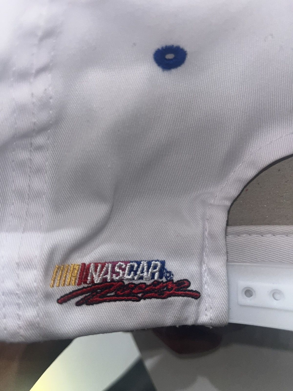 Nascar Daytona 500 White & Blue Cap w/ Embroidered Logo O/S